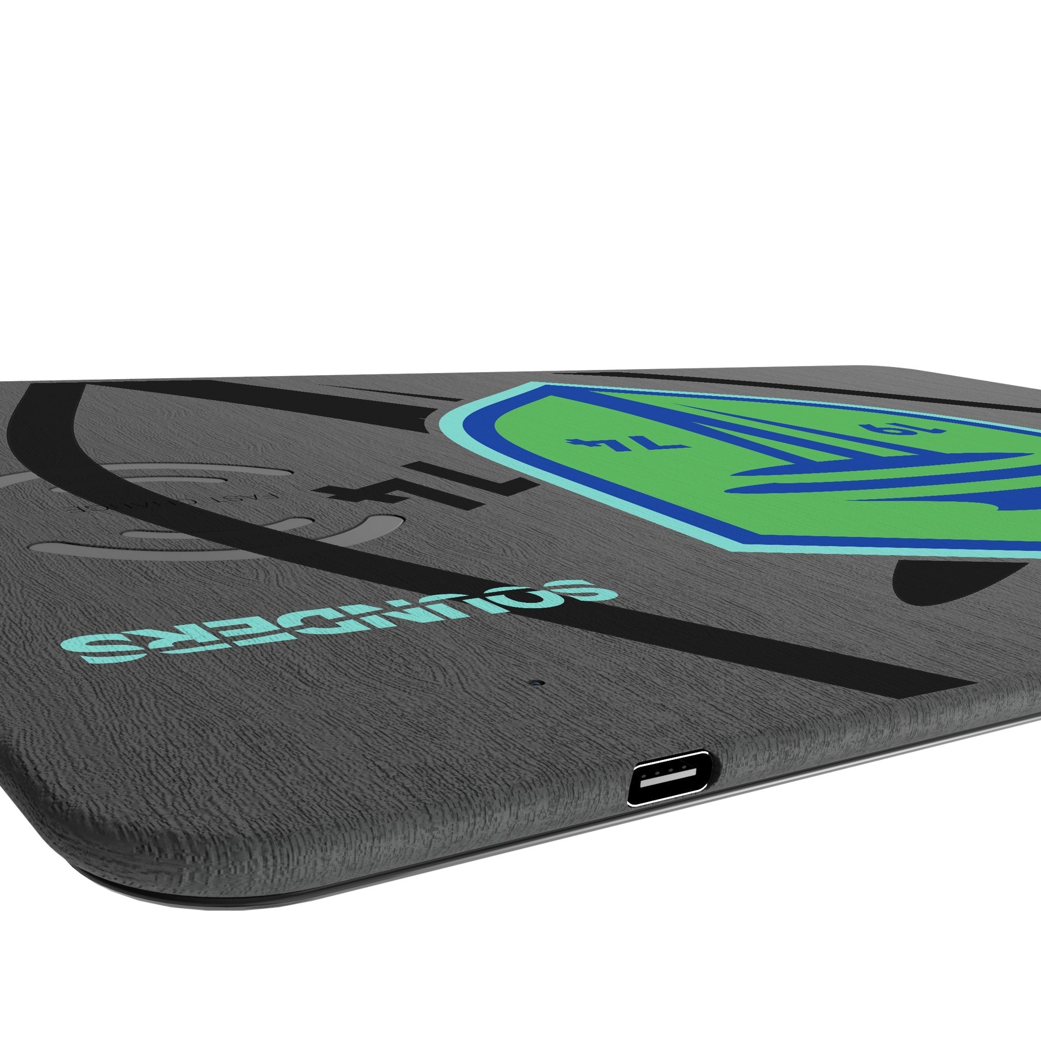 Seattle Sounders FC Monocolor Tilt 15-Watt Wireless Charger and Mouse Pad 3