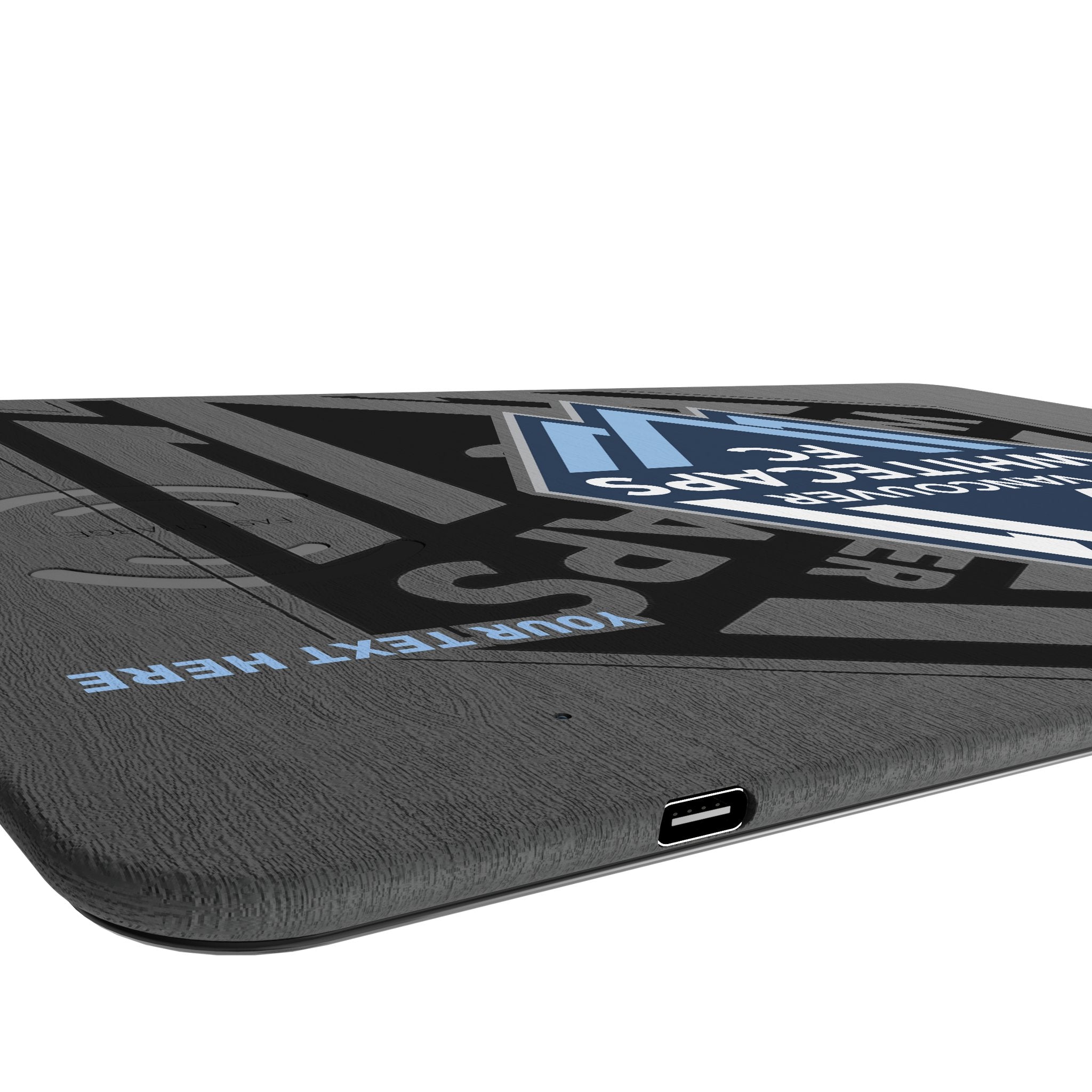 Vancouver Whitecaps Personalized Tilt 15-Watt Wireless Charger and Mouse Pad 3