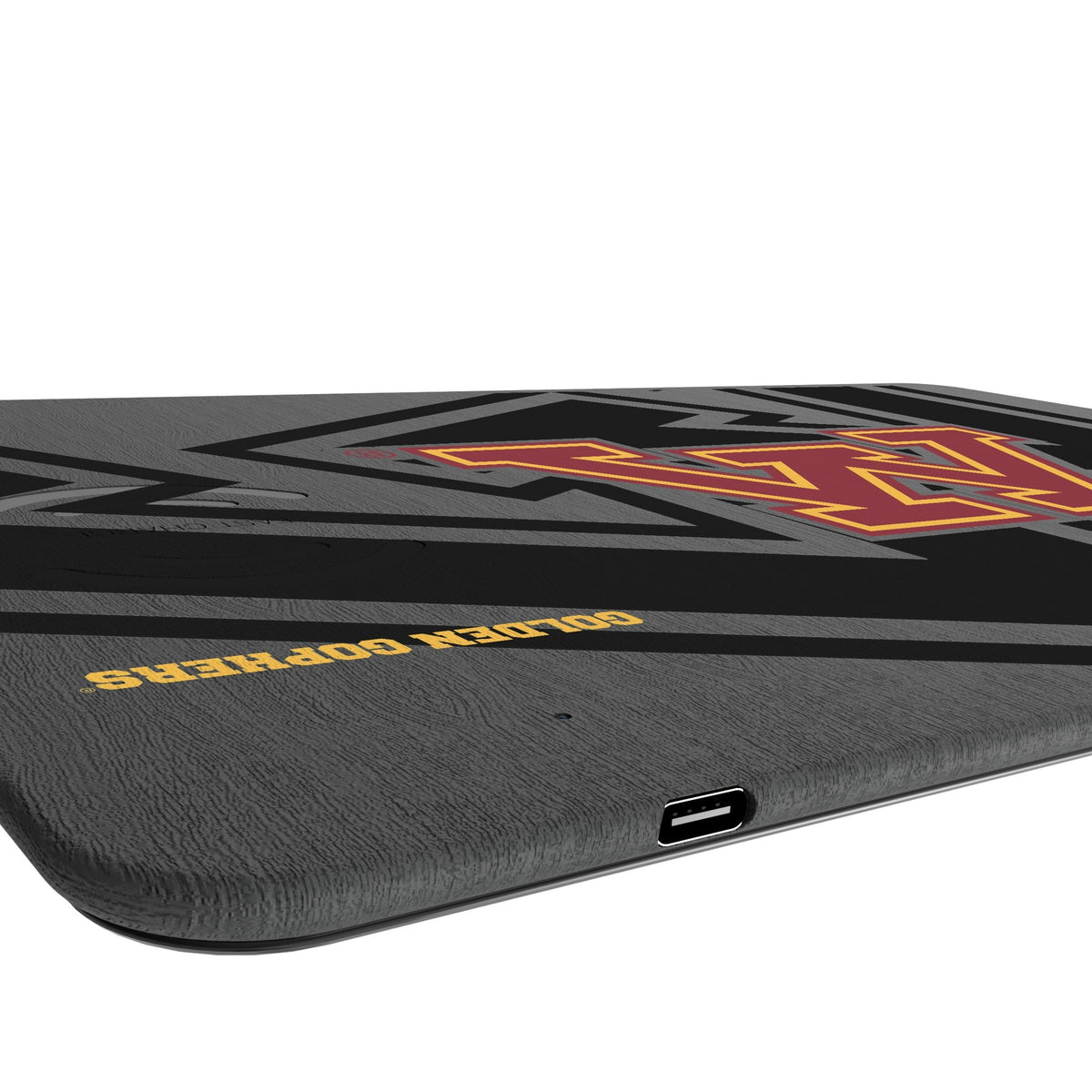 University of Minnesota Golden Gophers Monocolor Tilt 15-Watt Wireless Charger and Mouse Pad 3