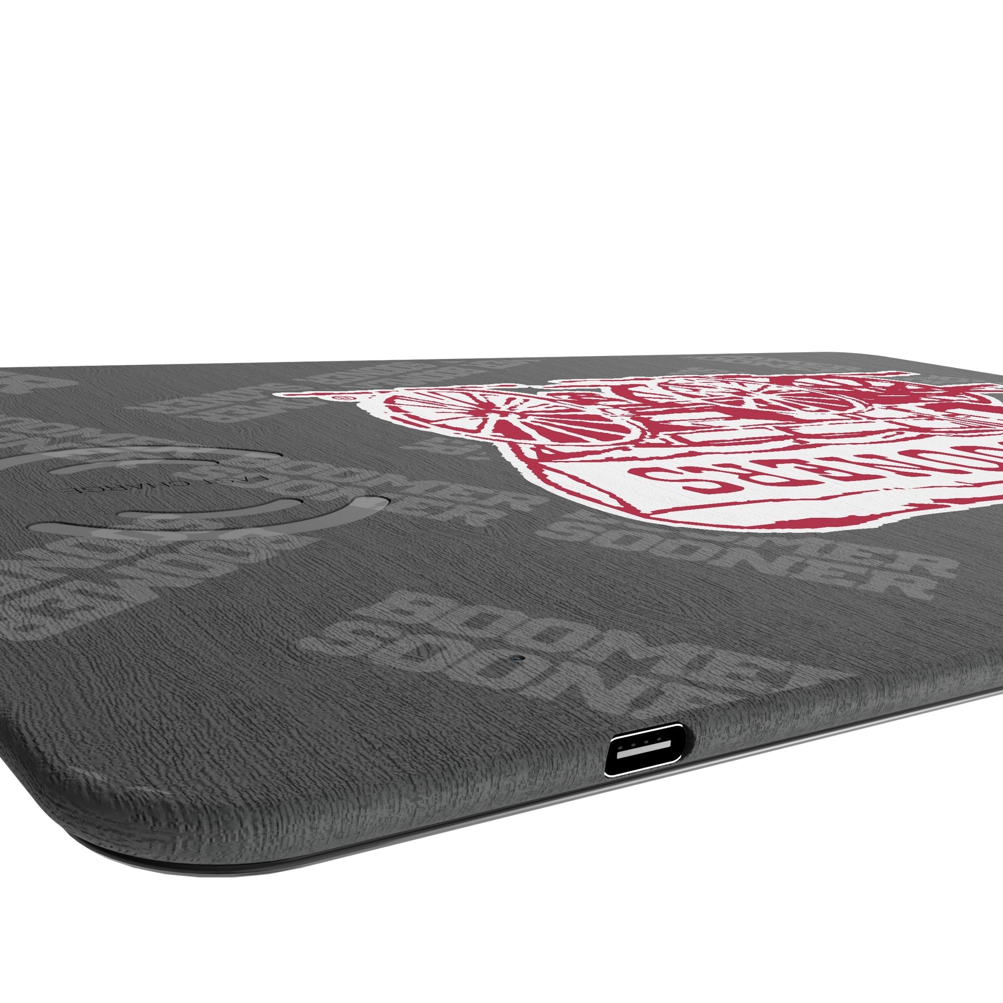 University of Oklahoma Sooners Quadtile 15-Watt Wireless Charger and Mouse Pad 3