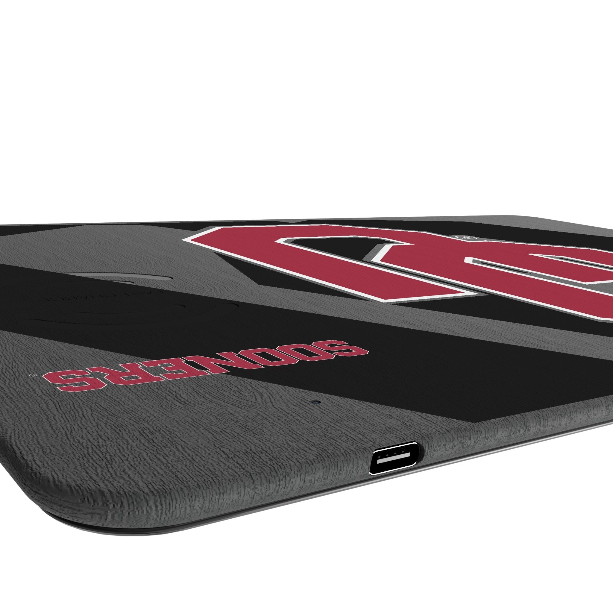 University of Oklahoma Sooners Monocolor Tilt 15-Watt Wireless Charger and Mouse Pad 3