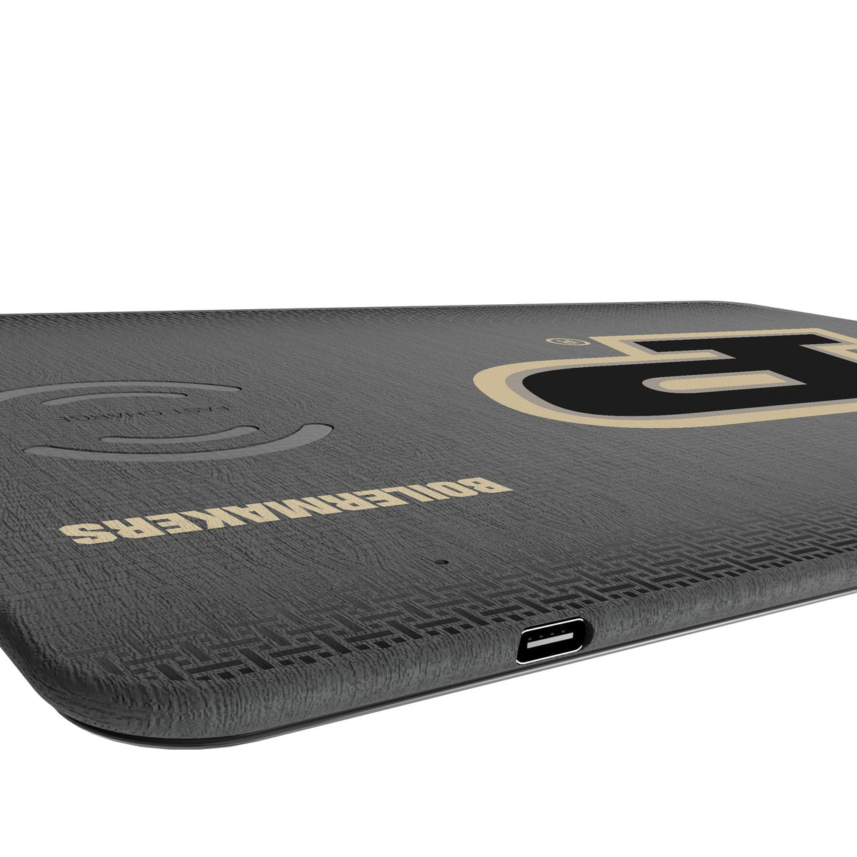 Purdue University Boilermakers Linen 15-Watt Wireless Charger and Mouse Pad 3