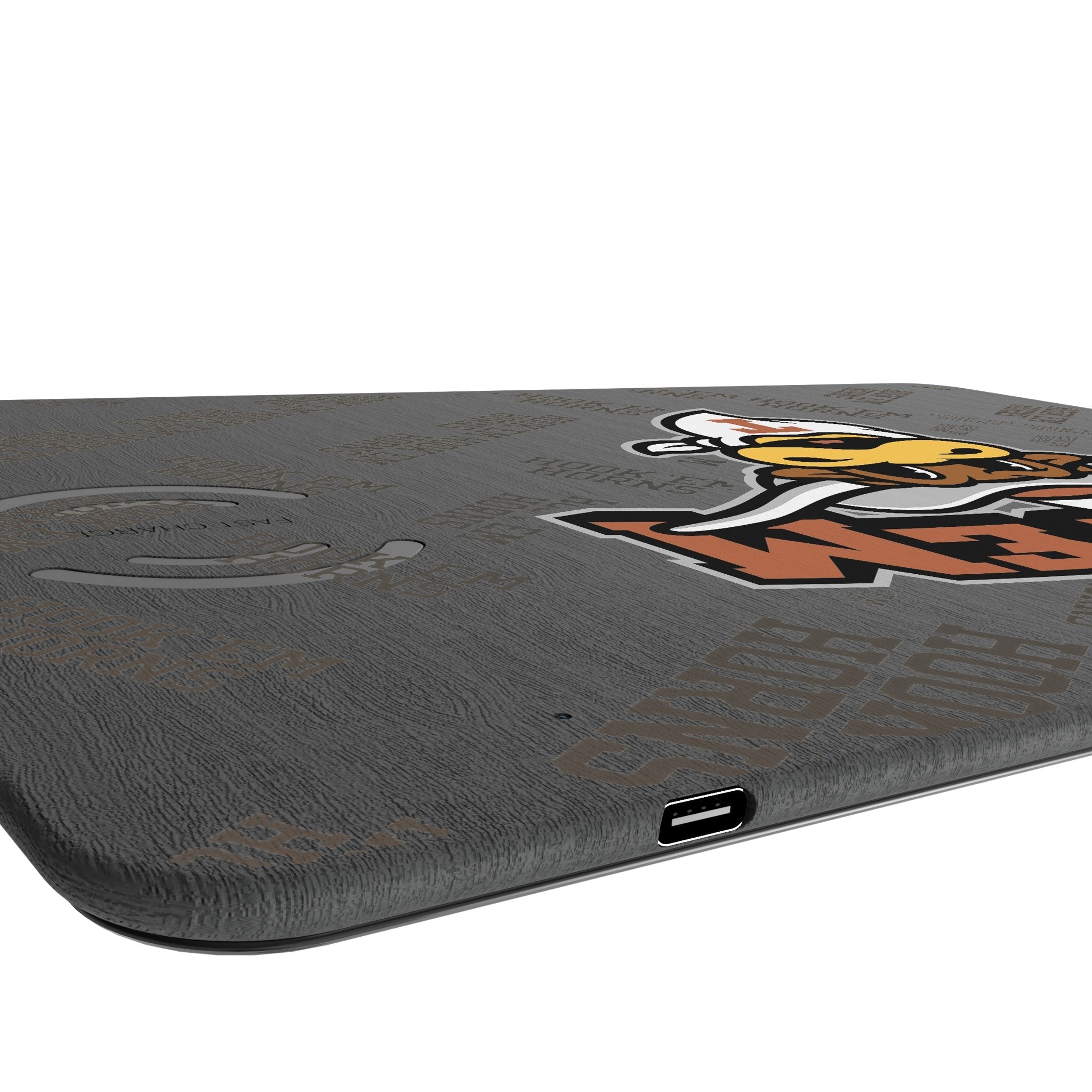 University of Texas Longhorns Quadtile 15-Watt Wireless Charger and Mouse Pad 3