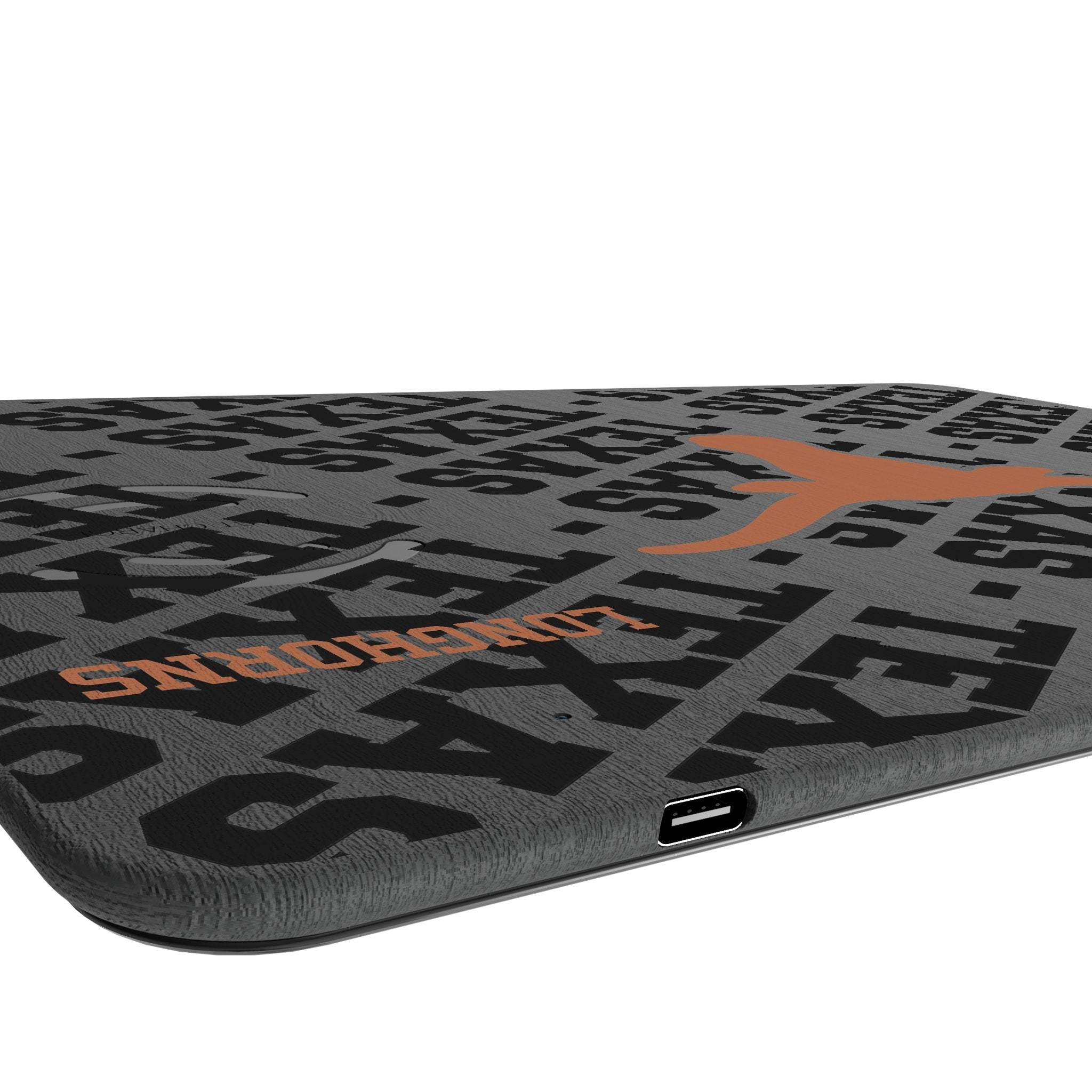 University of Texas Longhorns Monocolor Tilt 15-Watt Wireless Charger and Mouse Pad 3