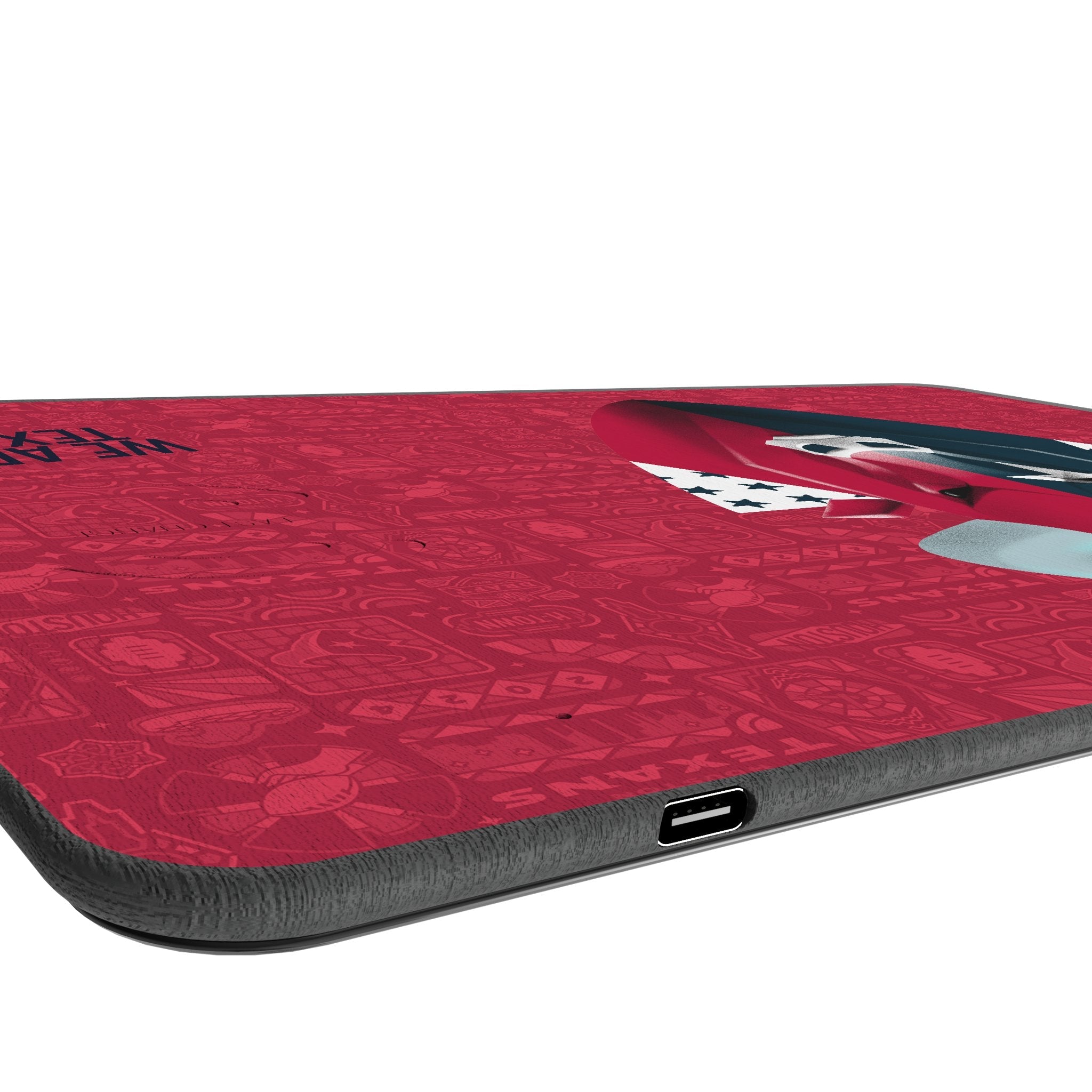 Houston Texans 2024 Edition 15-Watt Wireless Charger and Mouse Pad 3