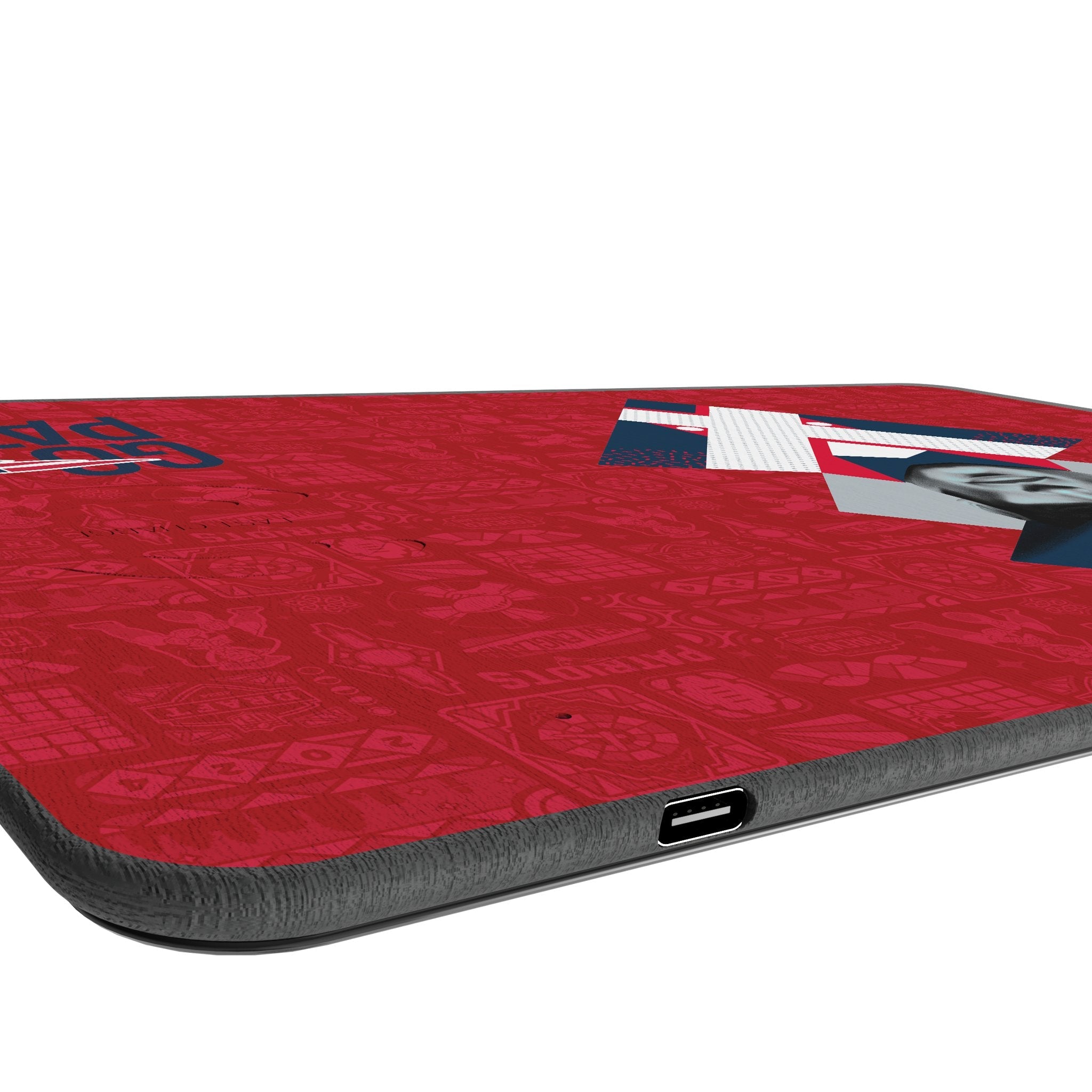 New England Patriots 2024 Edition 15-Watt Wireless Charger and Mouse Pad 3