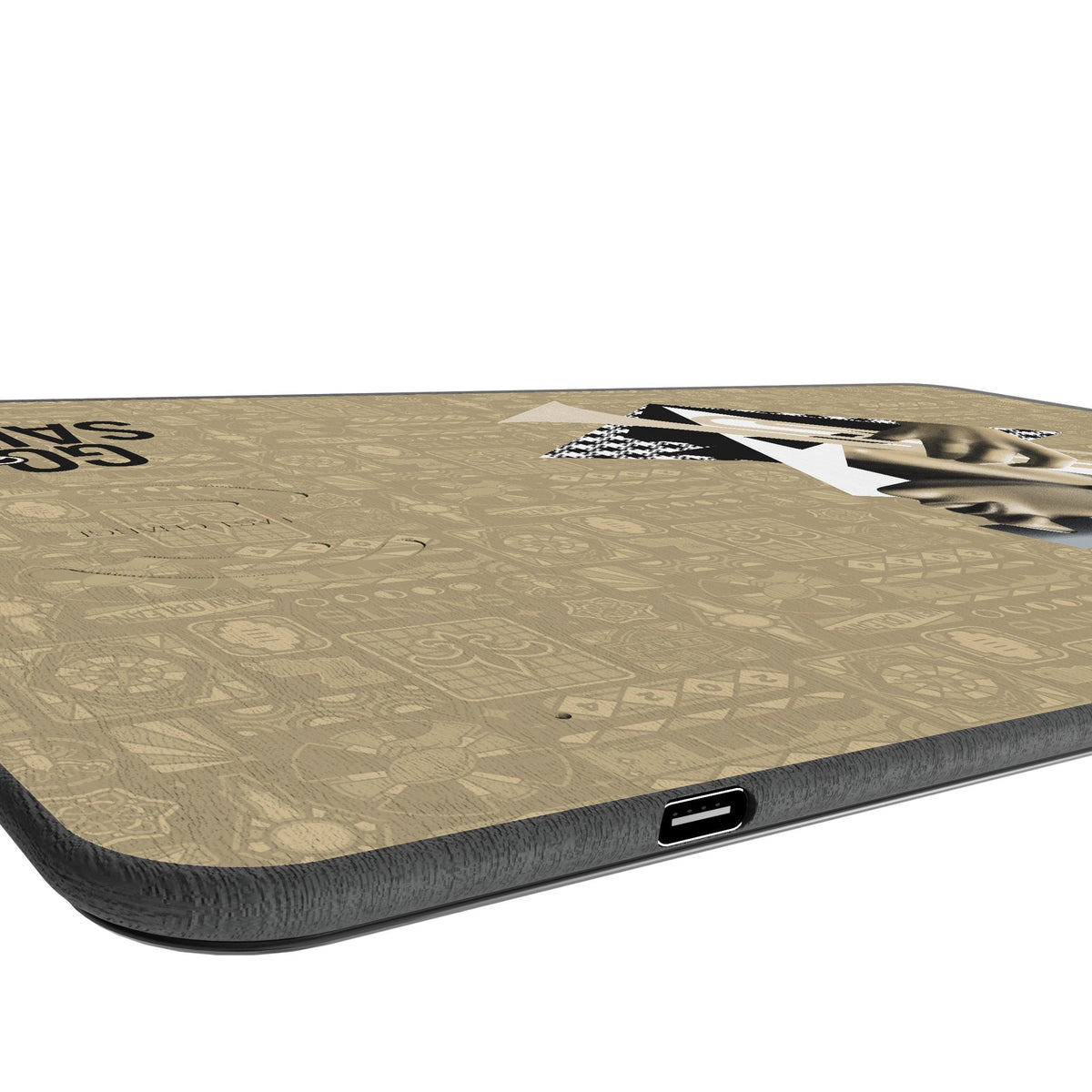 New Orleans Saints 2024 Edition 15-Watt Wireless Charger and Mouse Pad 3
