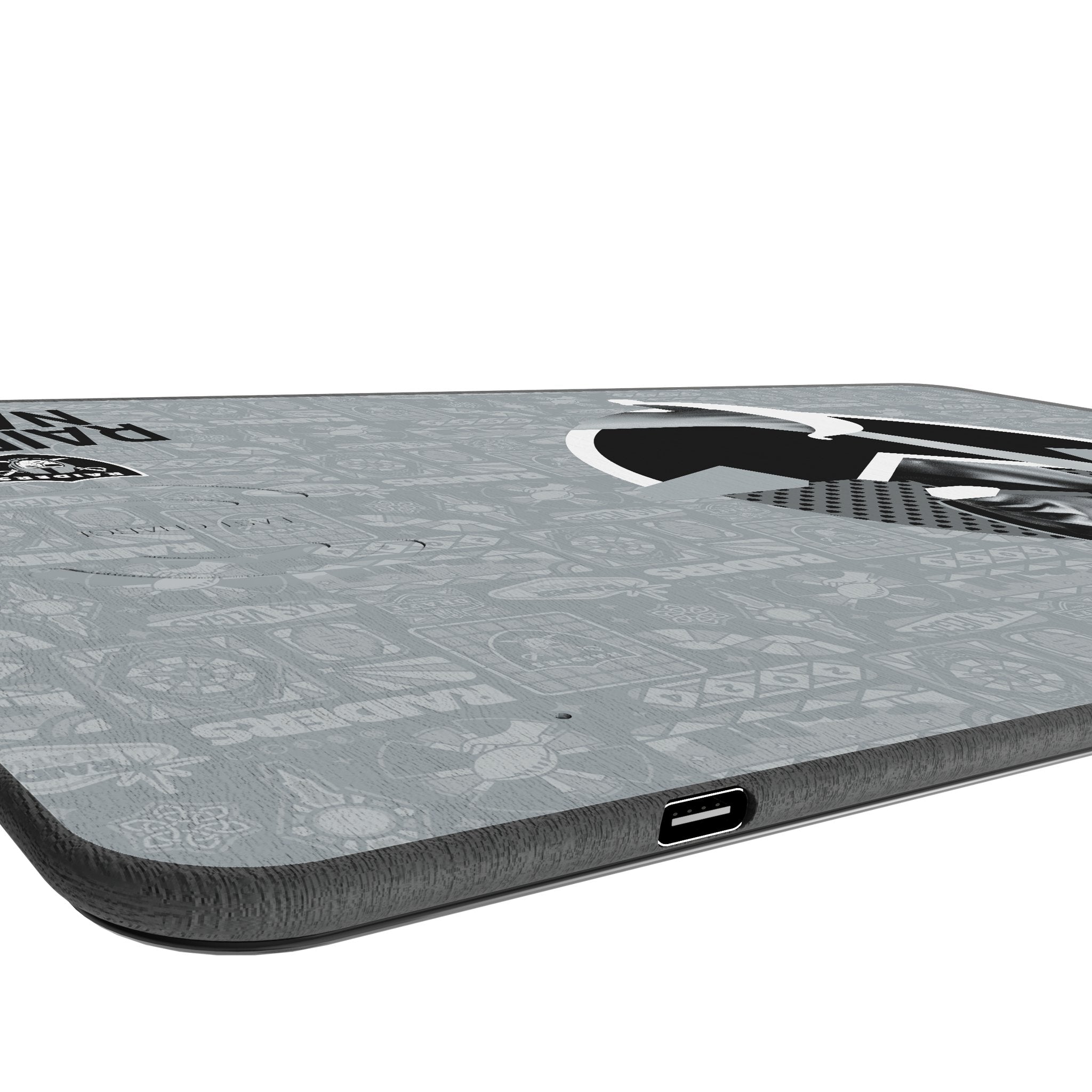 Las Vegas Raiders 2024 Edition 15-Watt Wireless Charger and Mouse Pad 3