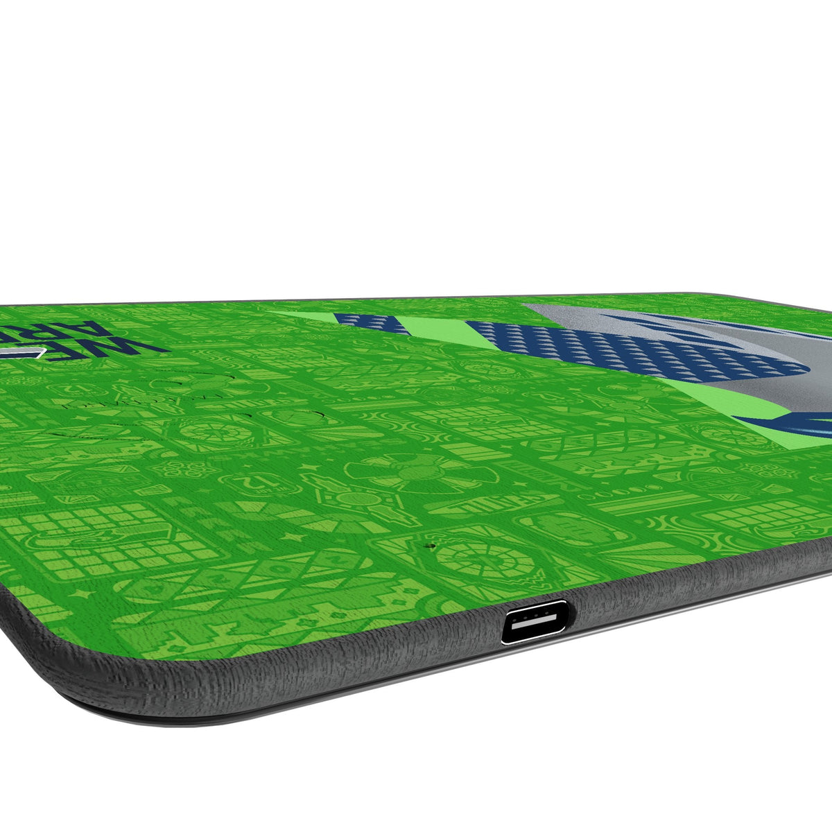 Seattle Seahawks 2024 Edition 15-Watt Wireless Charger and Mouse Pad 3