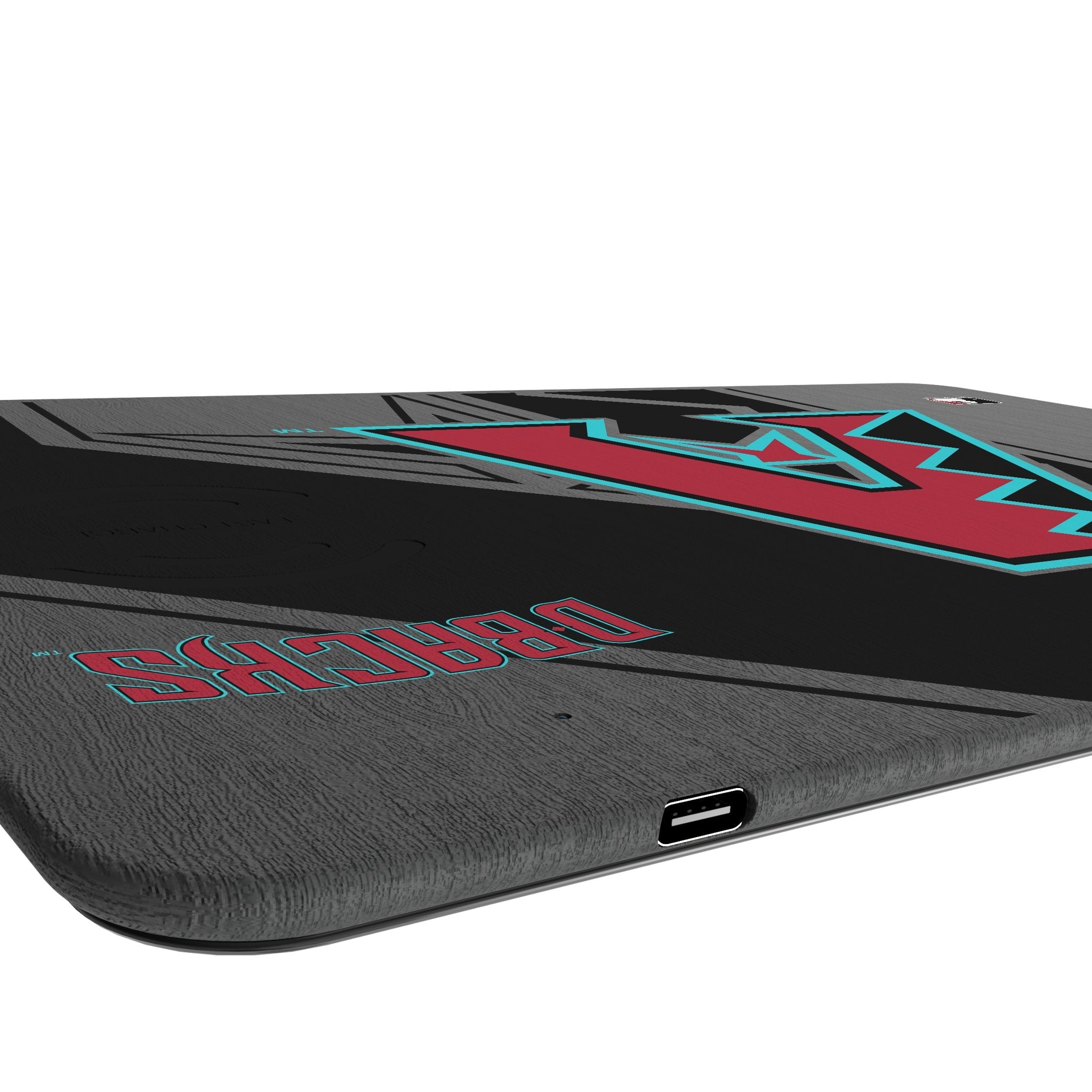 Arizona Diamondbacks Monocolor Tilt 15-Watt Wireless Charger and Mouse Pad 3