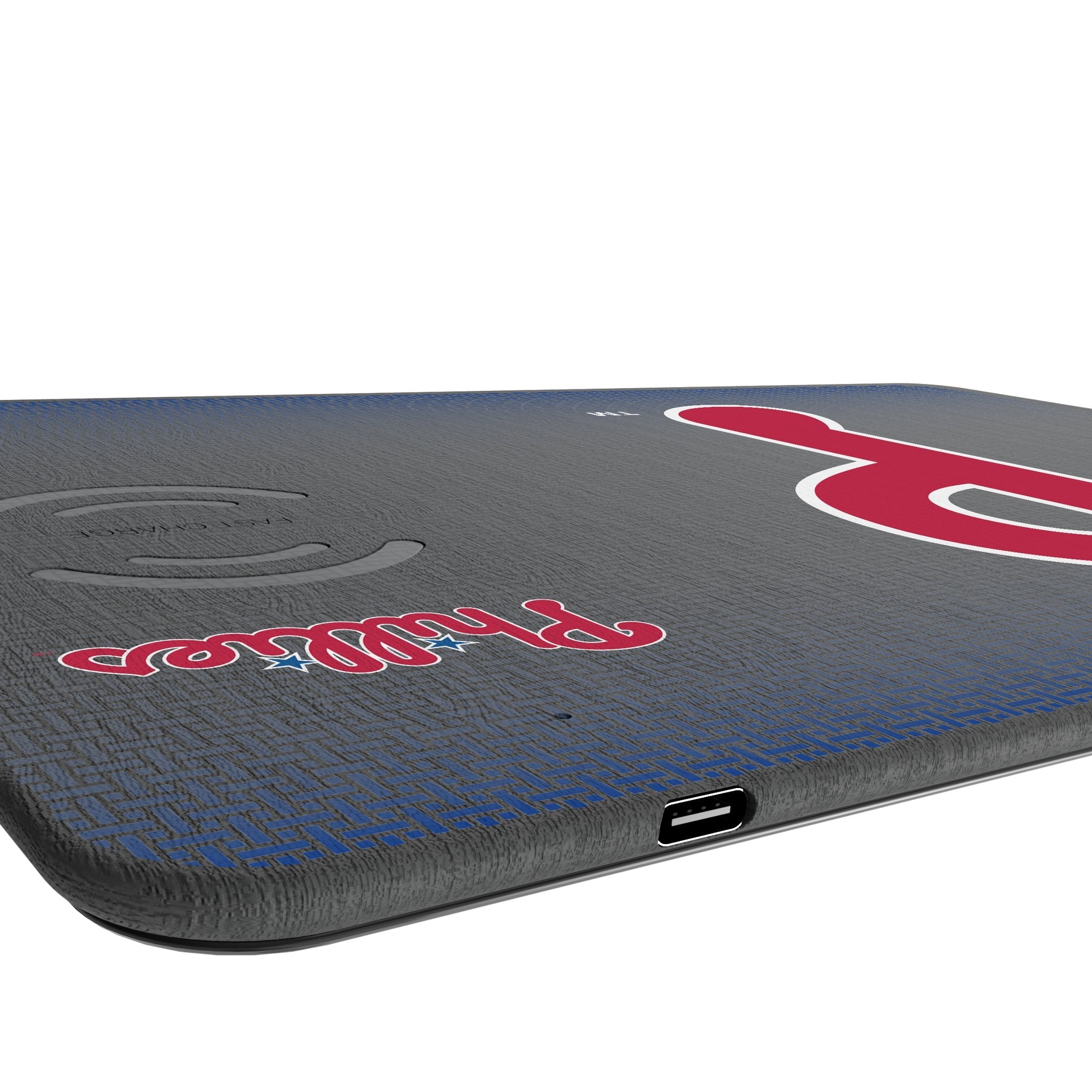 Philadelphia Phillies Linen 15-Watt Wireless Charger and Mouse Pad 3