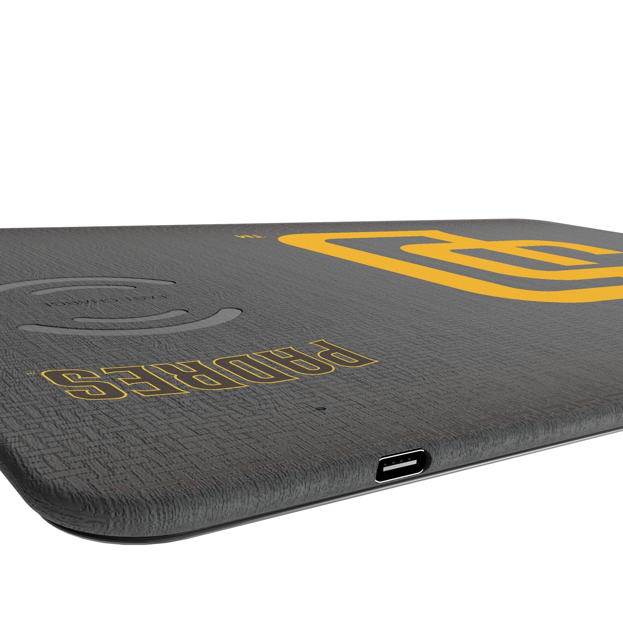 San Diego Padres Linen 15-Watt Wireless Charger and Mouse Pad 3
