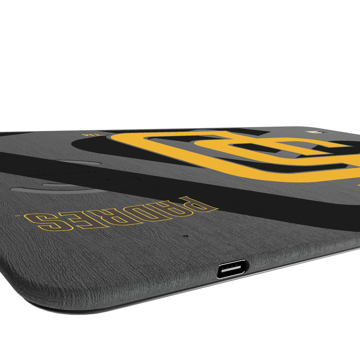 San Diego Padres Monocolor Tilt 15-Watt Wireless Charger and Mouse Pad 3