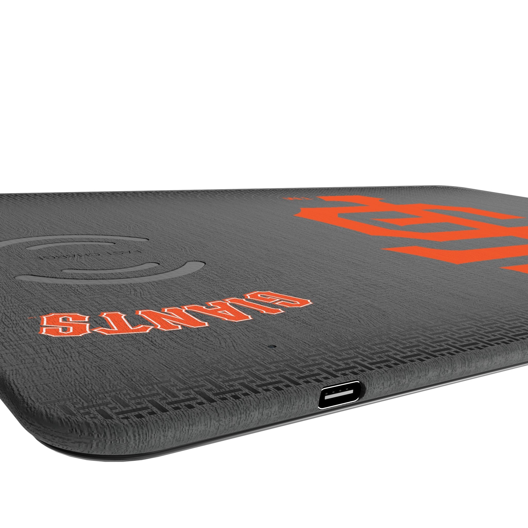 San Francisco Giants Linen 15-Watt Wireless Charger and Mouse Pad 3