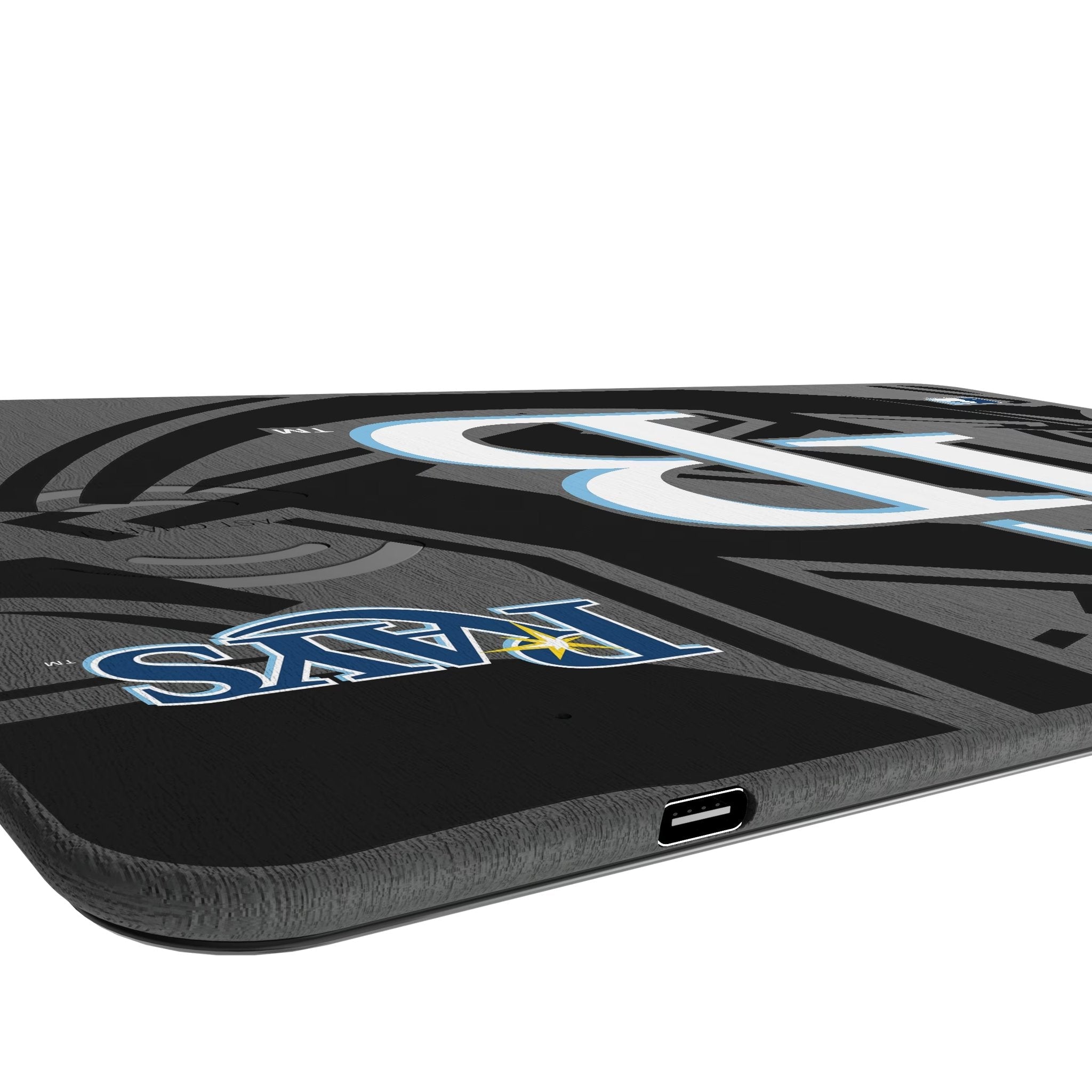 Tampa Bay Rays Monocolor Tilt 15-Watt Wireless Charger and Mouse Pad 3
