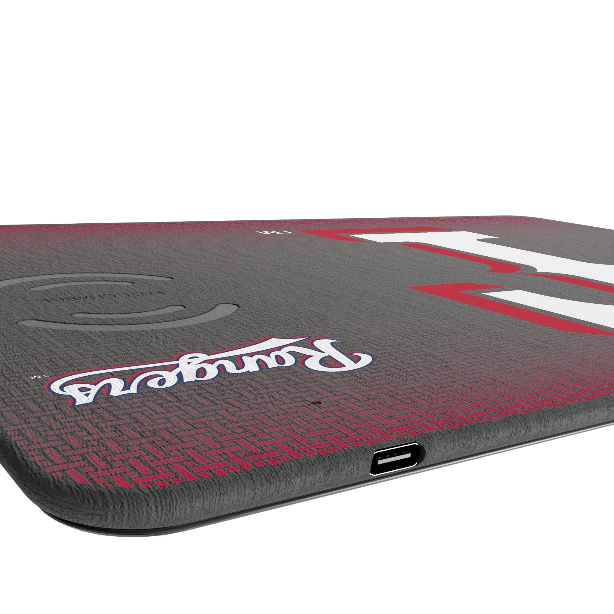Texas Rangers Linen 15-Watt Wireless Charger and Mouse Pad 3