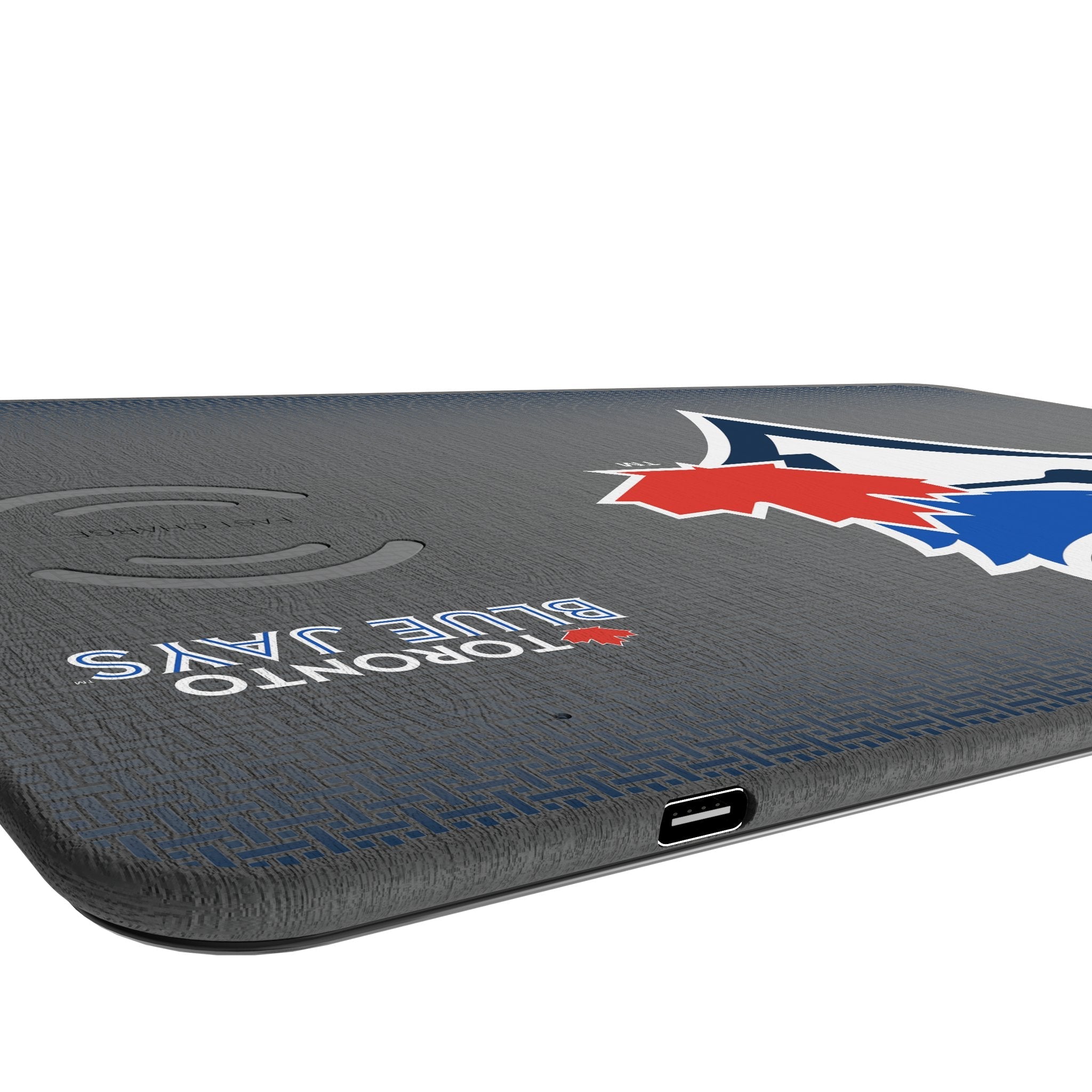 Toronto Blue Jays Linen 15-Watt Wireless Charger and Mouse Pad 3
