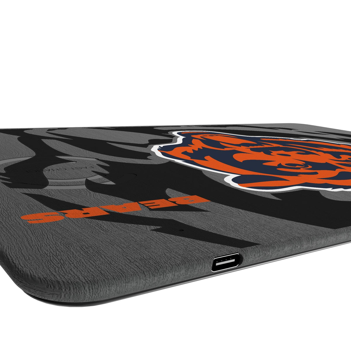 Chicago Bears Monocolor Tilt 15-Watt Wireless Charger and Mouse Pad 3