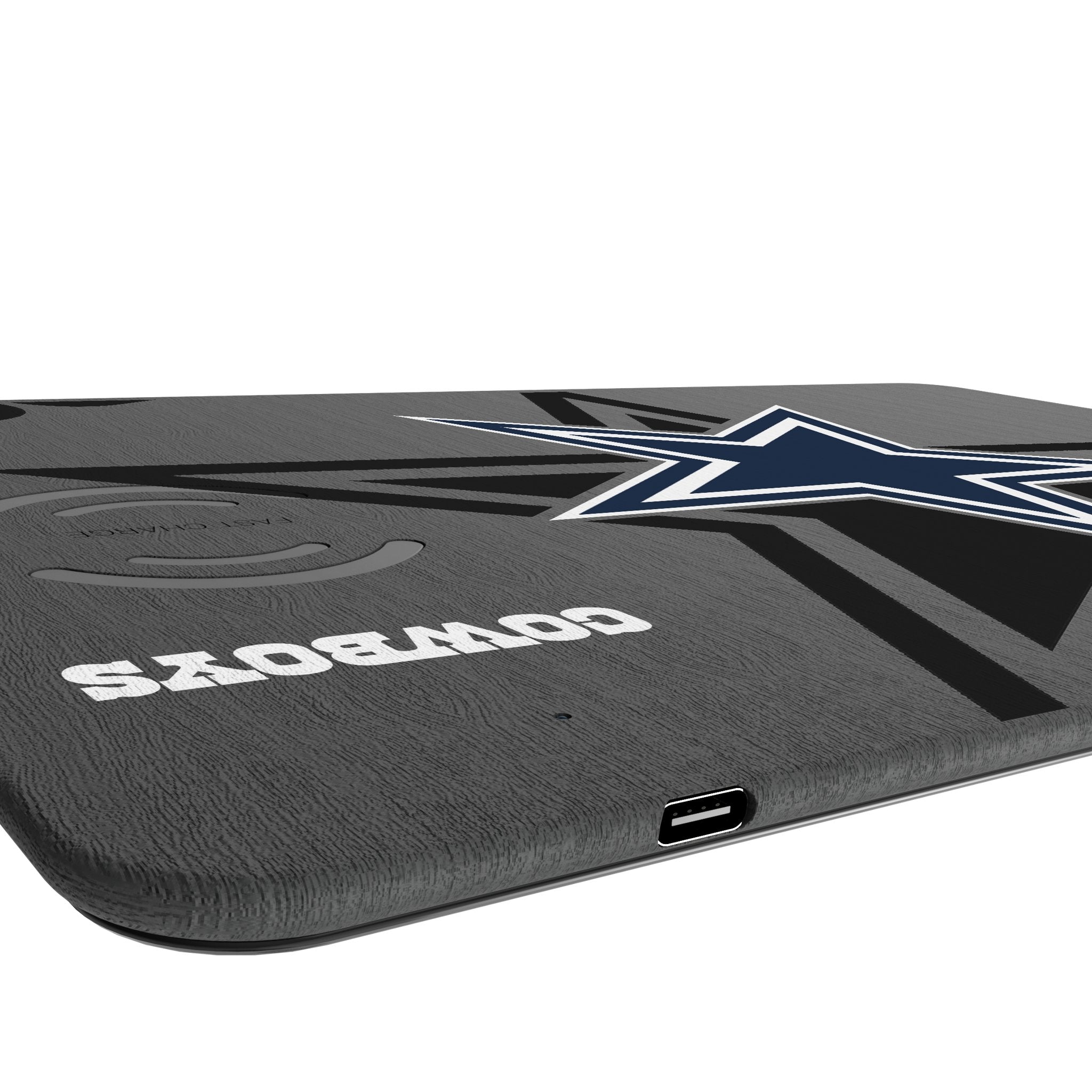 Dallas Cowboys Monocolor Tilt 15-Watt Wireless Charger and Mouse Pad 3