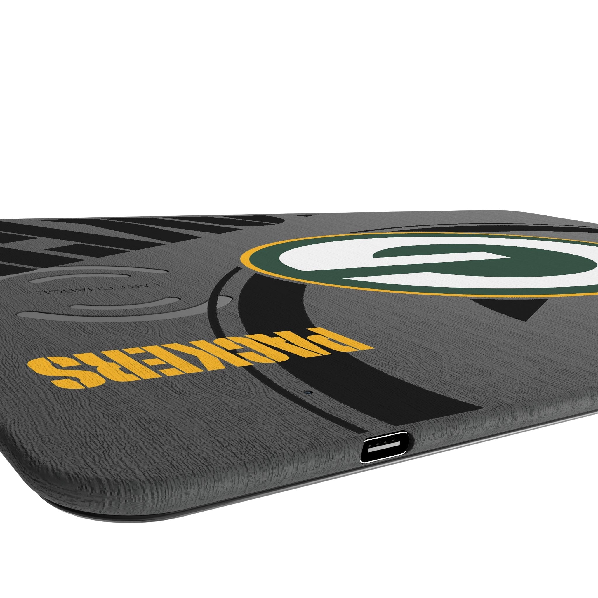 Green Bay Packers Monocolor Tilt 15-Watt Wireless Charger and Mouse Pad 3