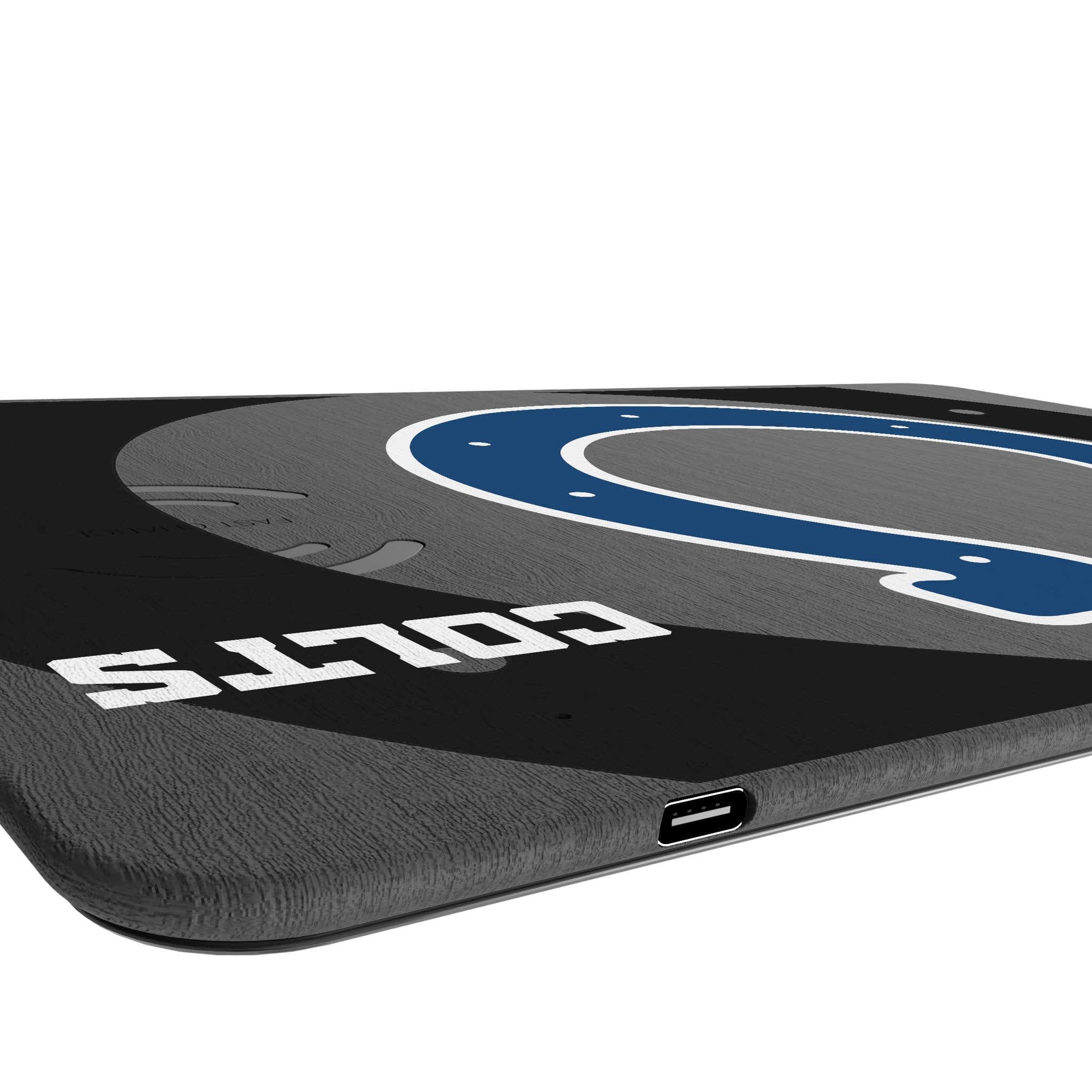 Indianapolis Colts Monocolor Tilt 15-Watt Wireless Charger and Mouse Pad 3