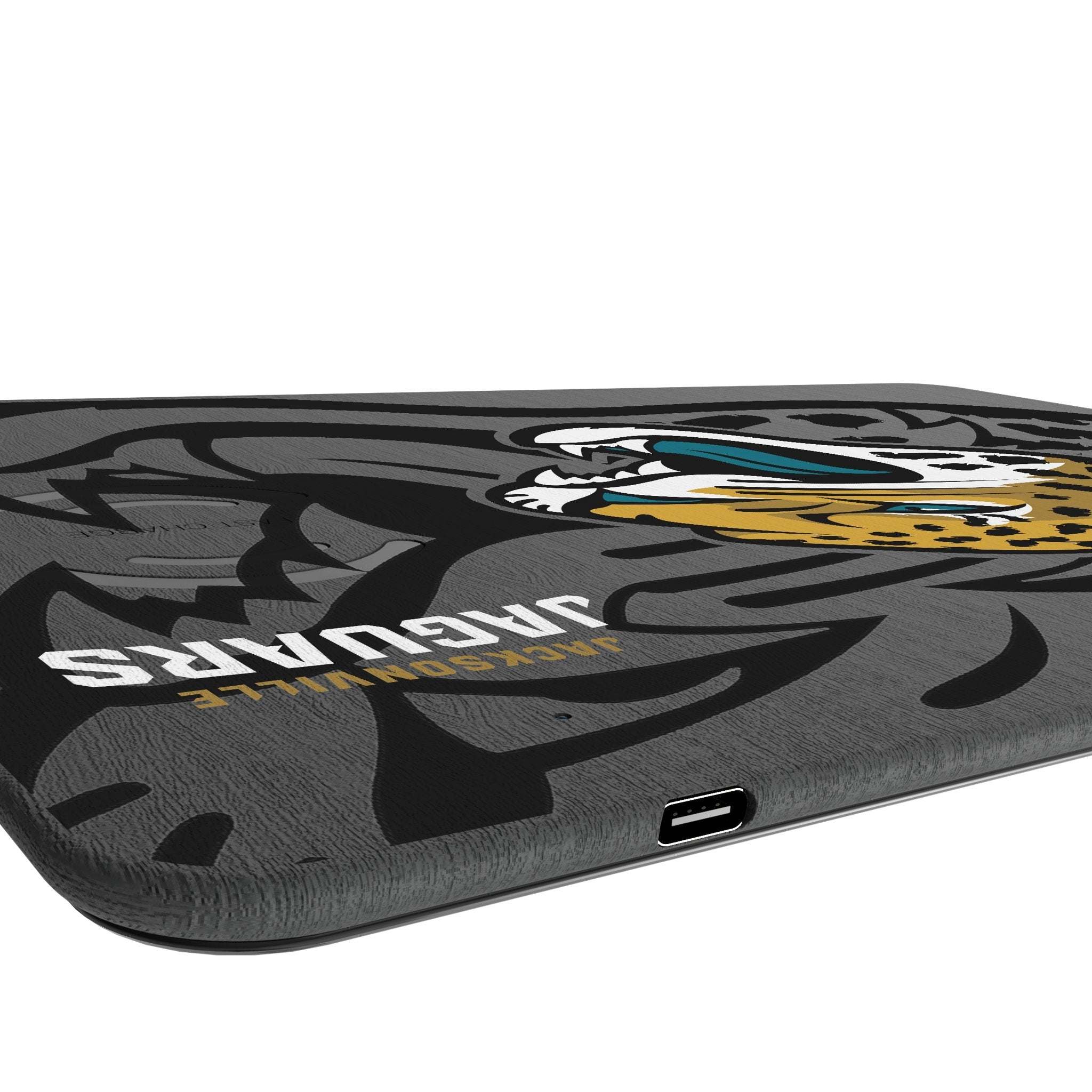 Jacksonville Jaguars Monocolor Tilt 15-Watt Wireless Charger and Mouse Pad 3