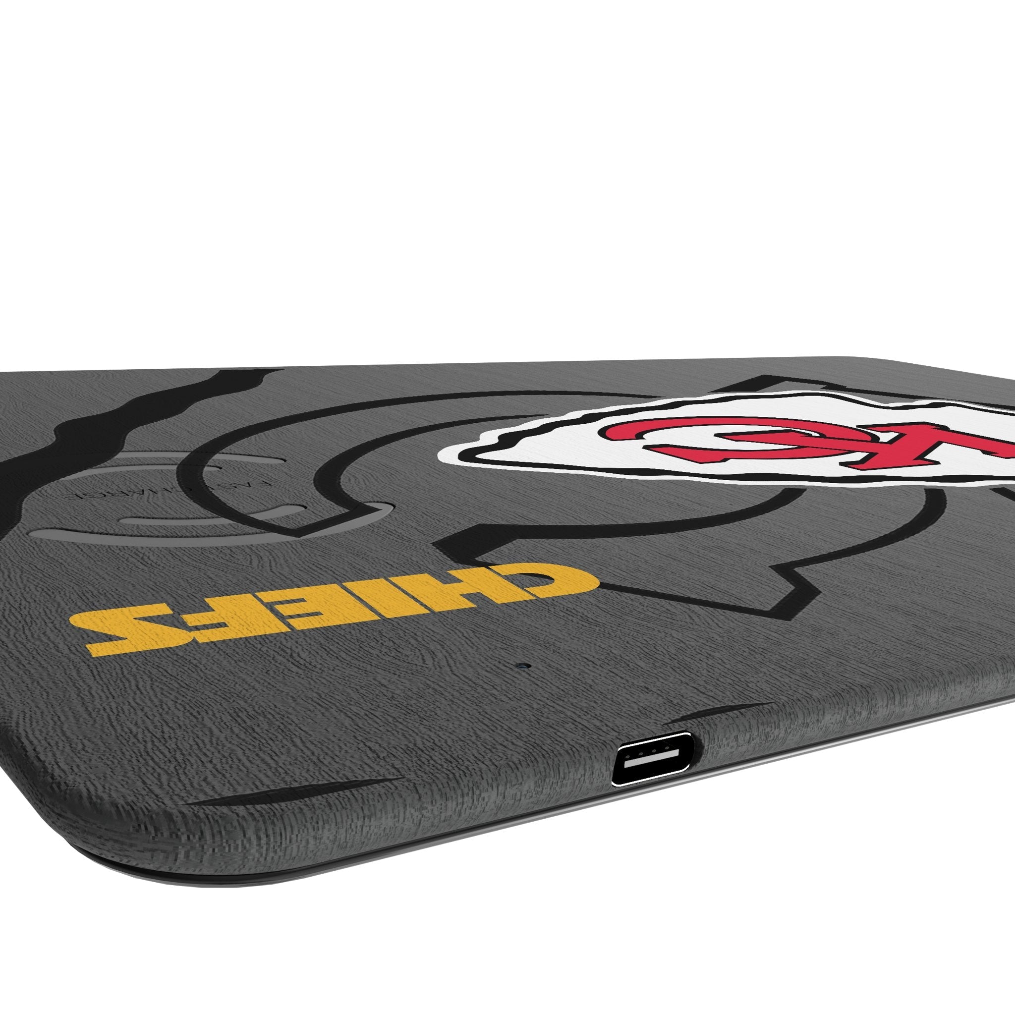 Kansas City Chiefs Monocolor Tilt 15-Watt Wireless Charger and Mouse Pad 3