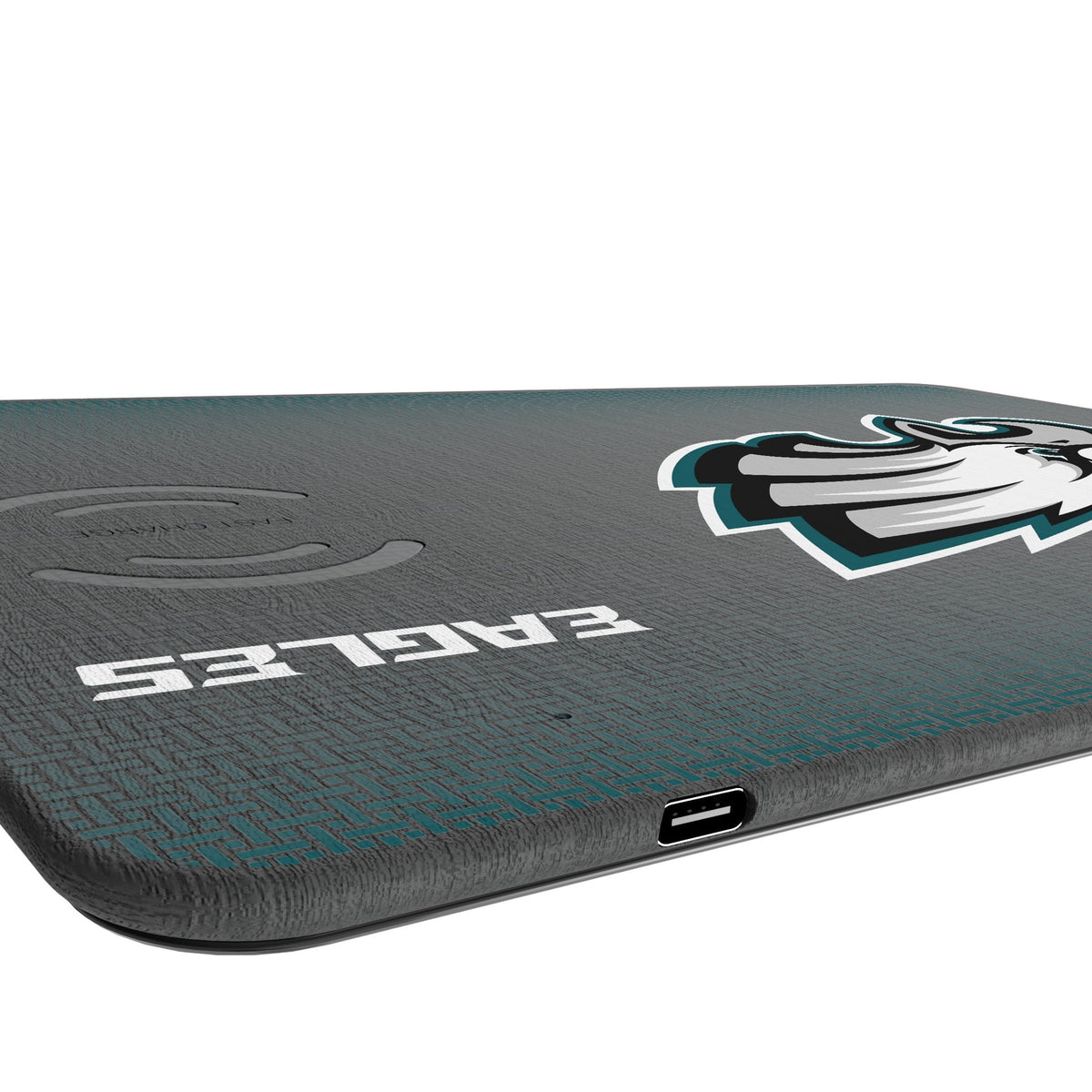 Philadelphia Eagles Linen 15-Watt Wireless Charger and Mouse Pad 3