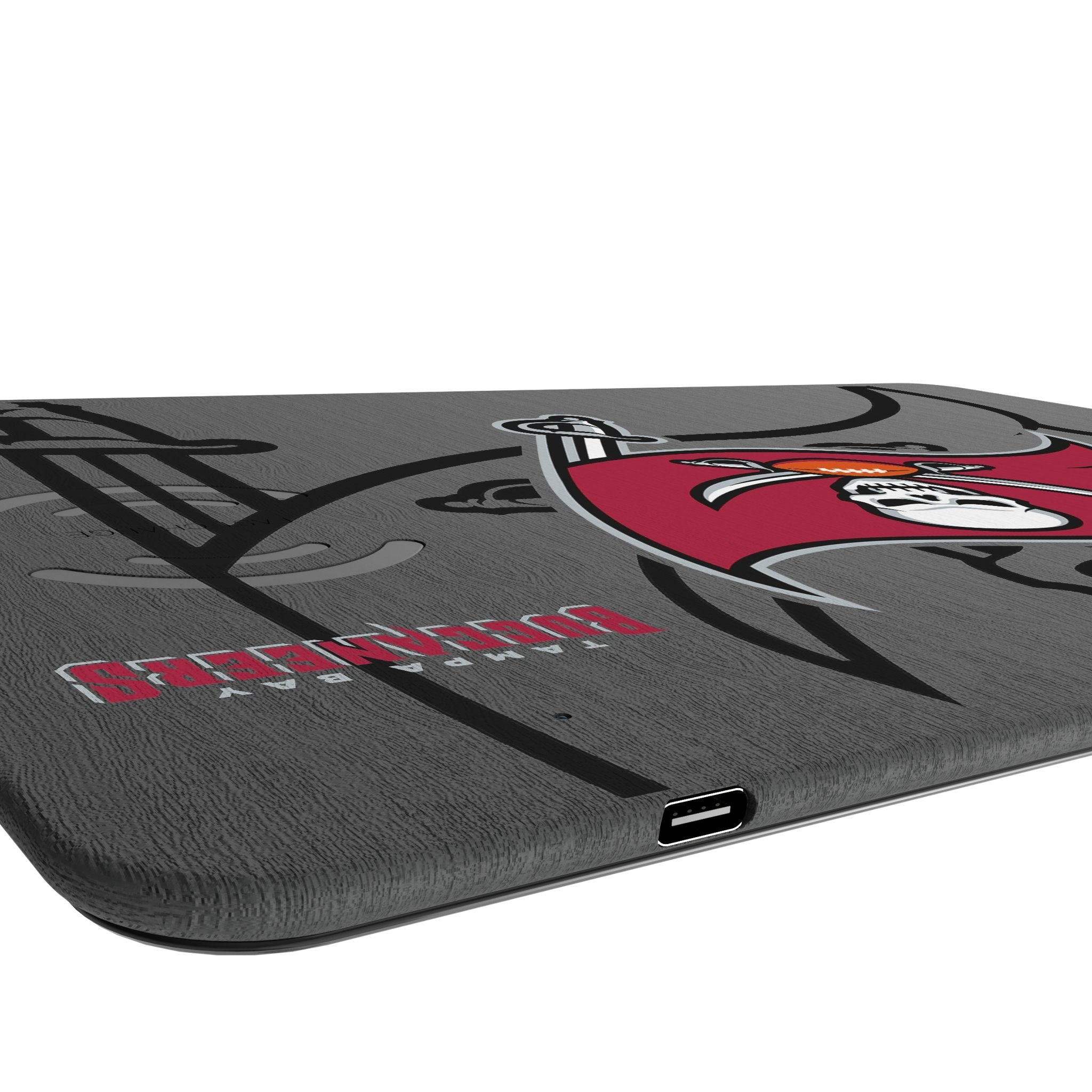 Tampa Bay Buccaneers Monocolor Tilt 15-Watt Wireless Charger and Mouse Pad 3
