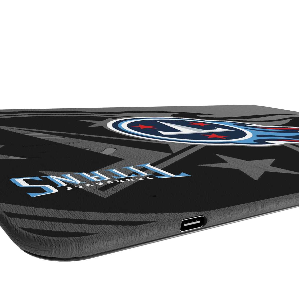 Tennessee Titans Monocolor Tilt 15-Watt Wireless Charger and Mouse Pad 3
