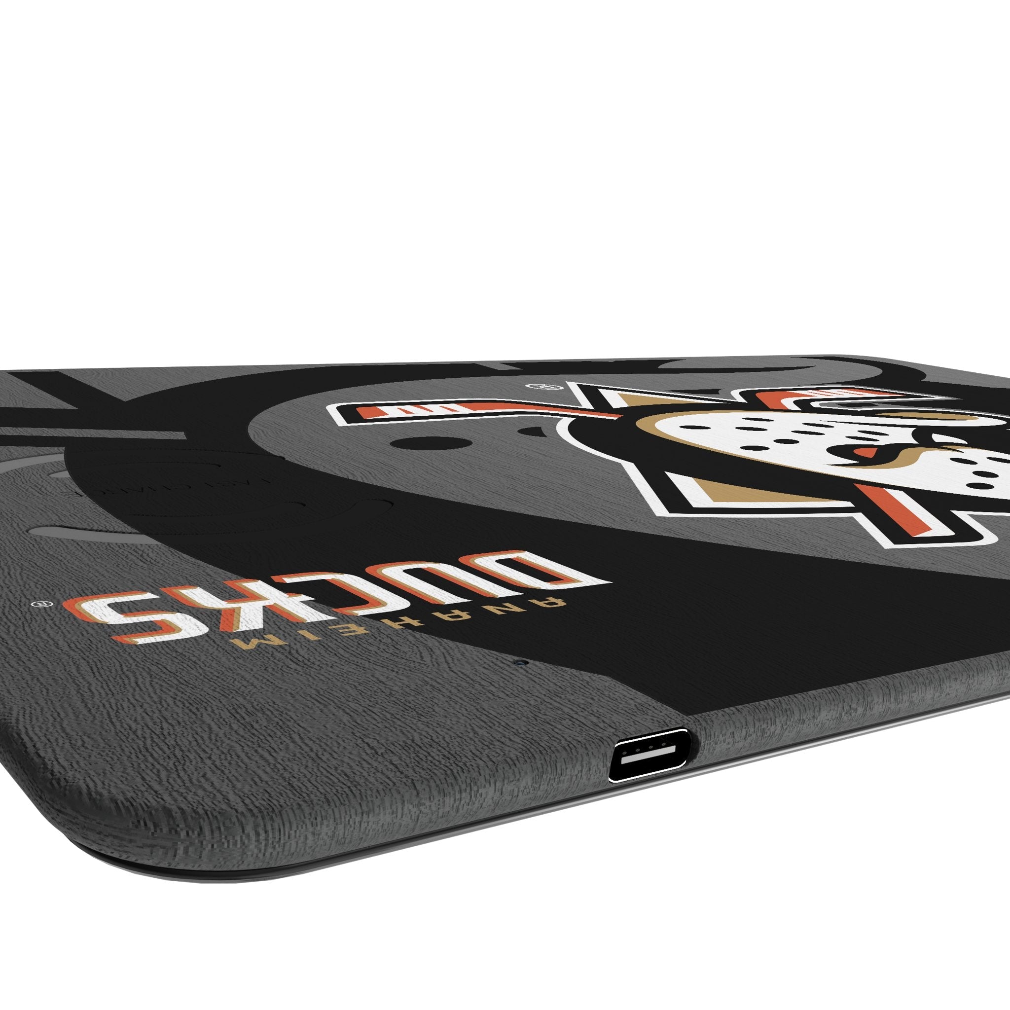 Anaheim Ducks Monocolor Tilt 15-Watt Wireless Charger and Mouse Pad 3