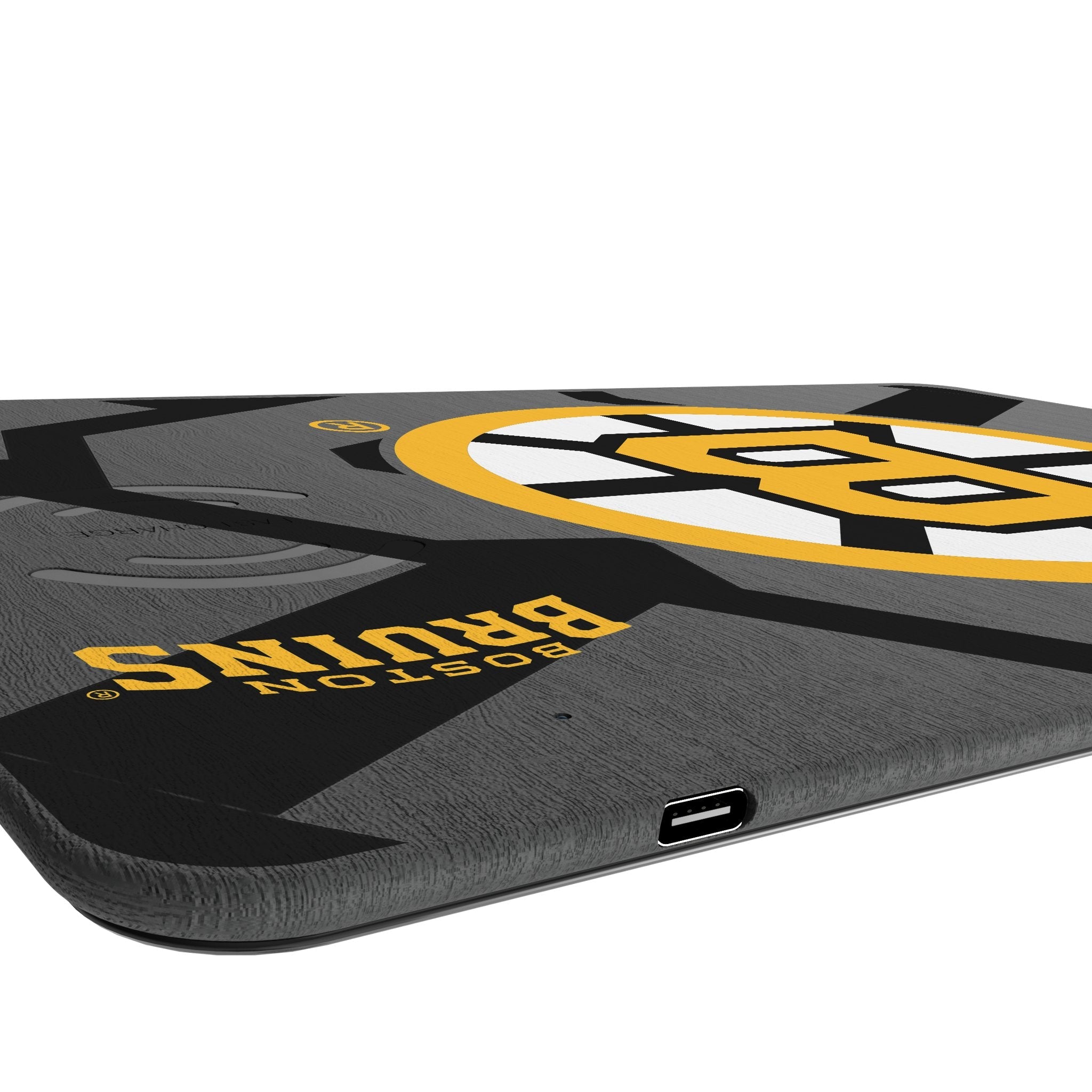 Boston Bruins Monocolor Tilt 15-Watt Wireless Charger and Mouse Pad 3