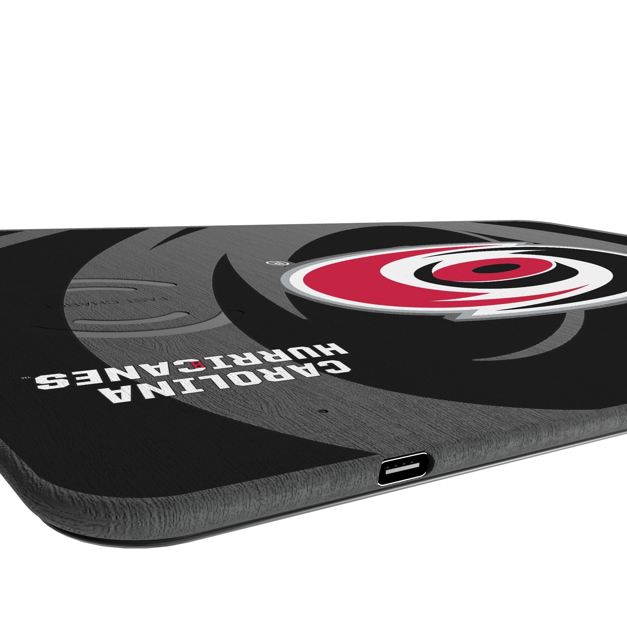 Carolina Hurricanes Monocolor Tilt 15-Watt Wireless Charger and Mouse Pad 3