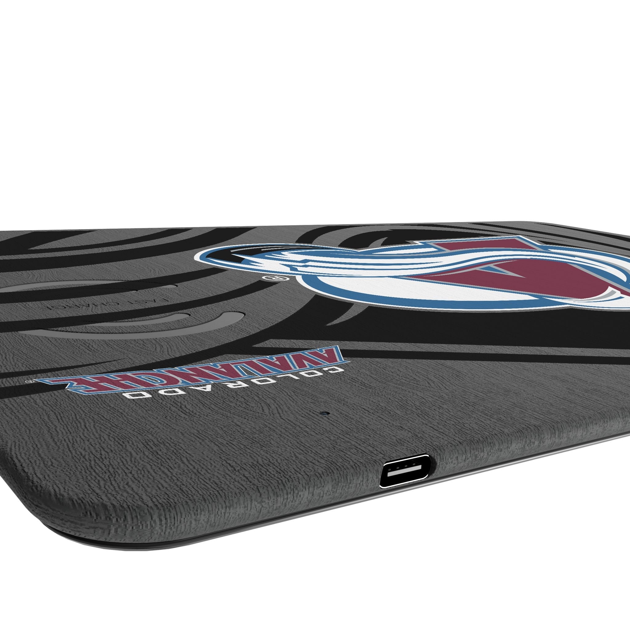 Colorado Avalanche Monocolor Tilt 15-Watt Wireless Charger and Mouse Pad 3