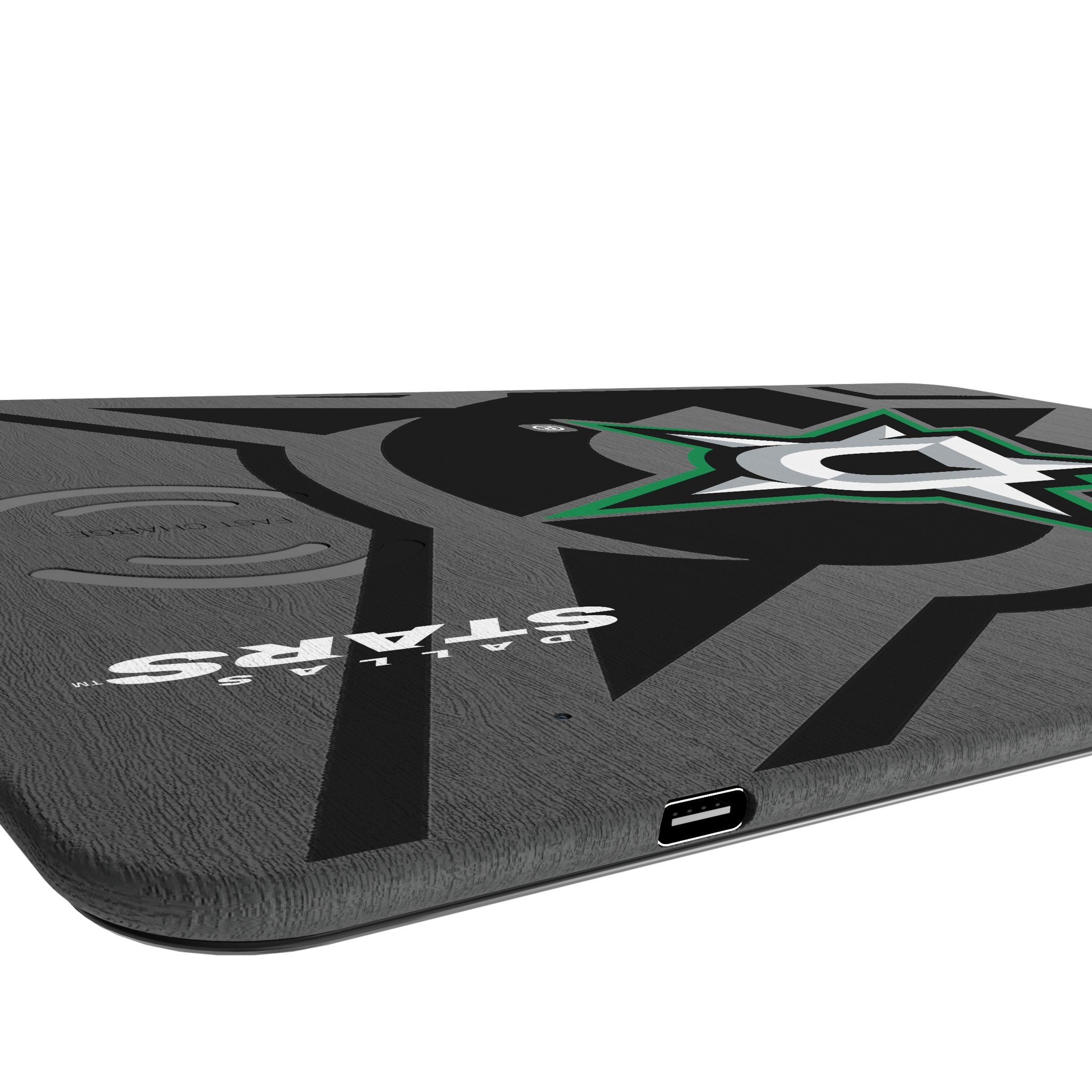 Dallas Stars Monocolor Tilt 15-Watt Wireless Charger and Mouse Pad 3