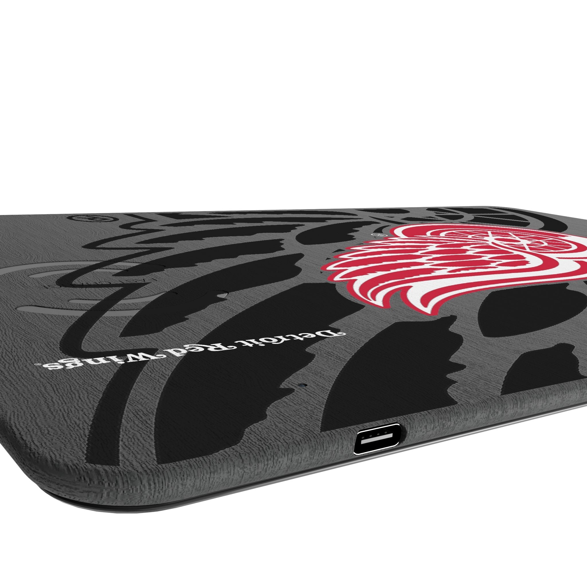 Detroit Red Wings Monocolor Tilt 15-Watt Wireless Charger and Mouse Pad 3