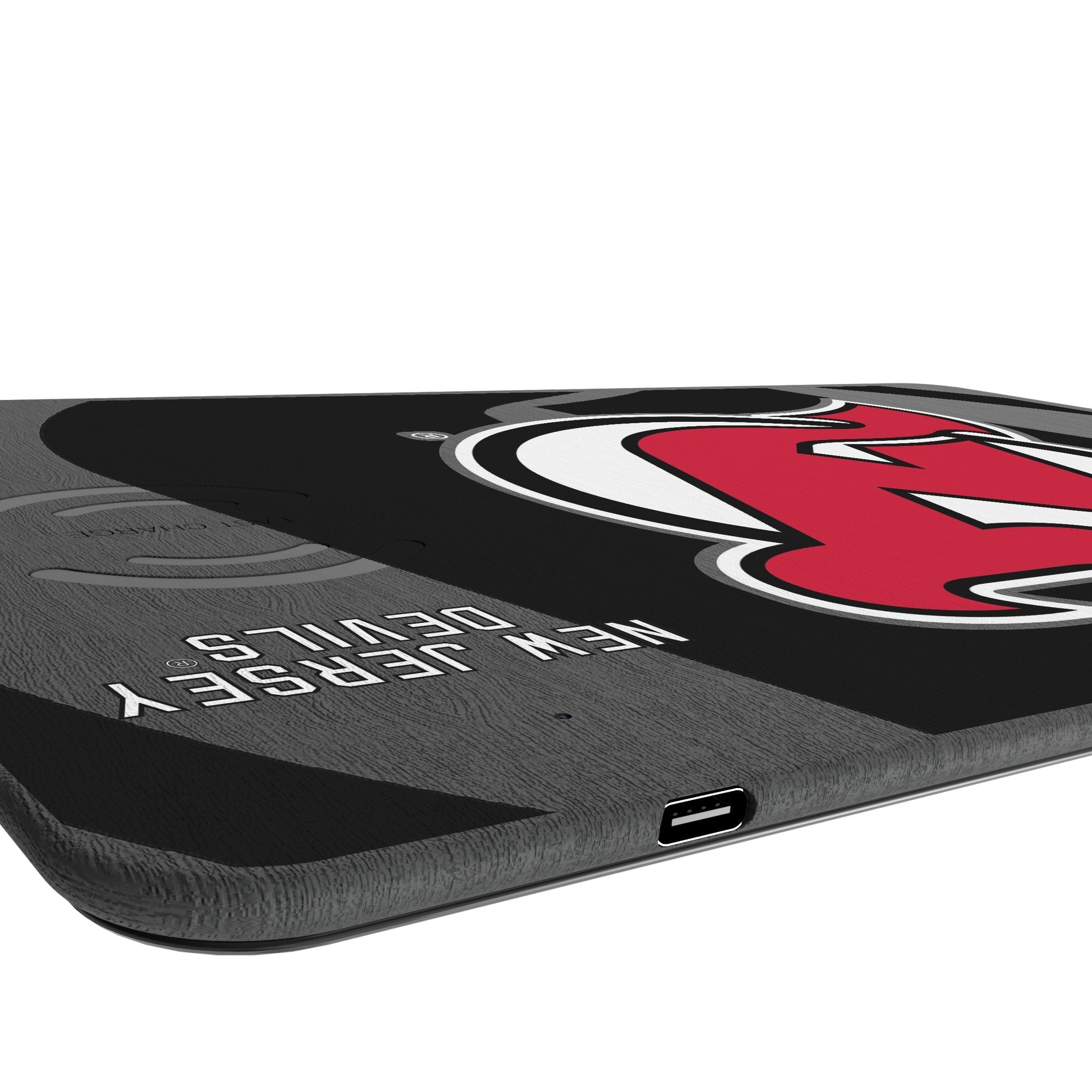 New Jersey Devils Monocolor Tilt 15-Watt Wireless Charger and Mouse Pad 3