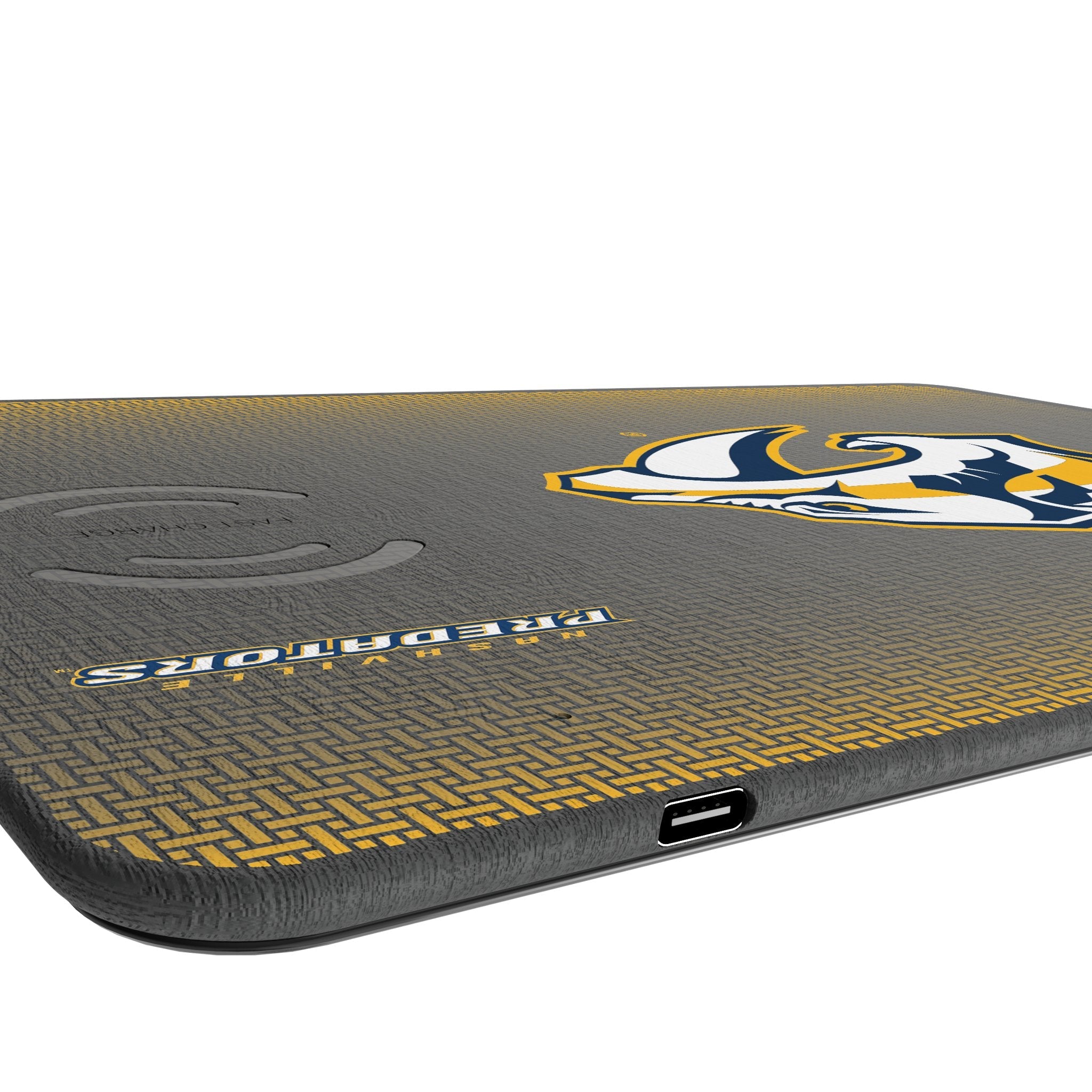 Nashville Predators Linen 15-Watt Wireless Charger and Mouse Pad 3