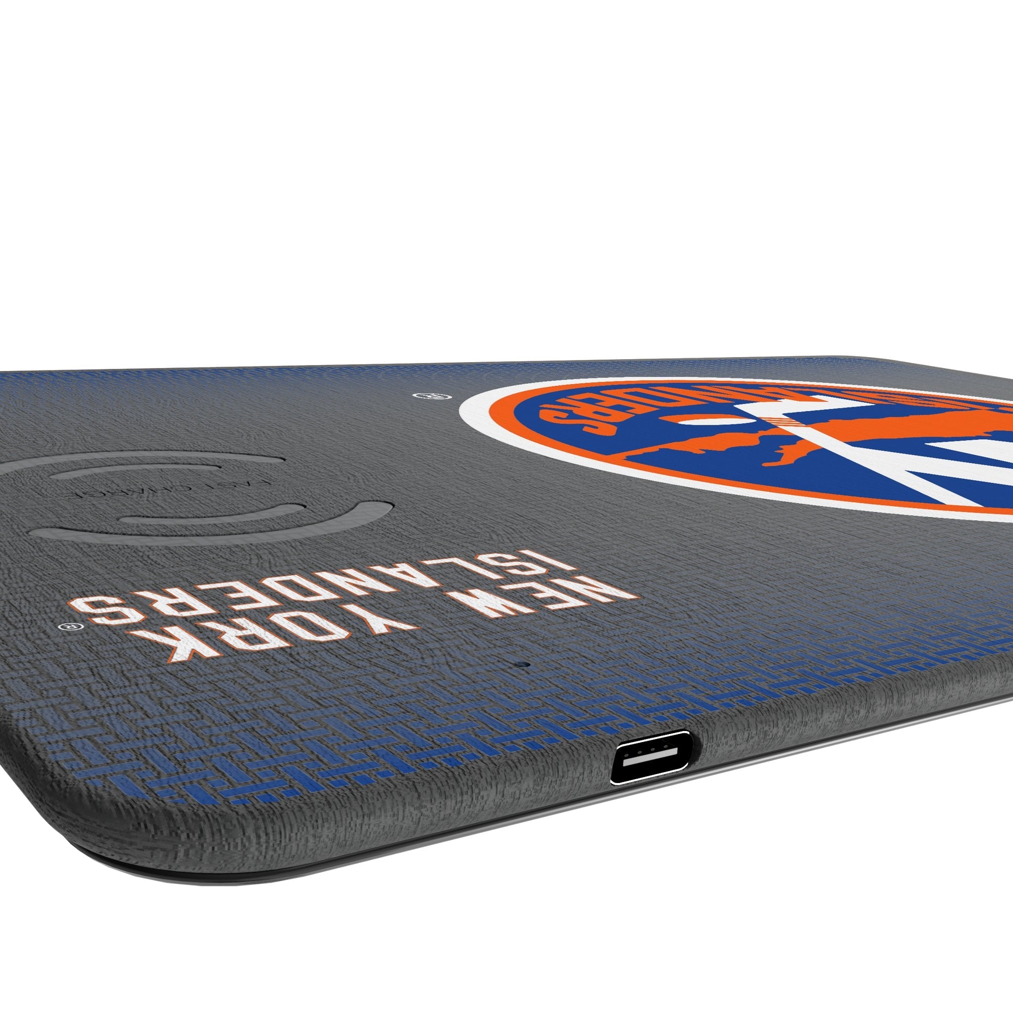 New York Islanders Linen 15-Watt Wireless Charger and Mouse Pad 3