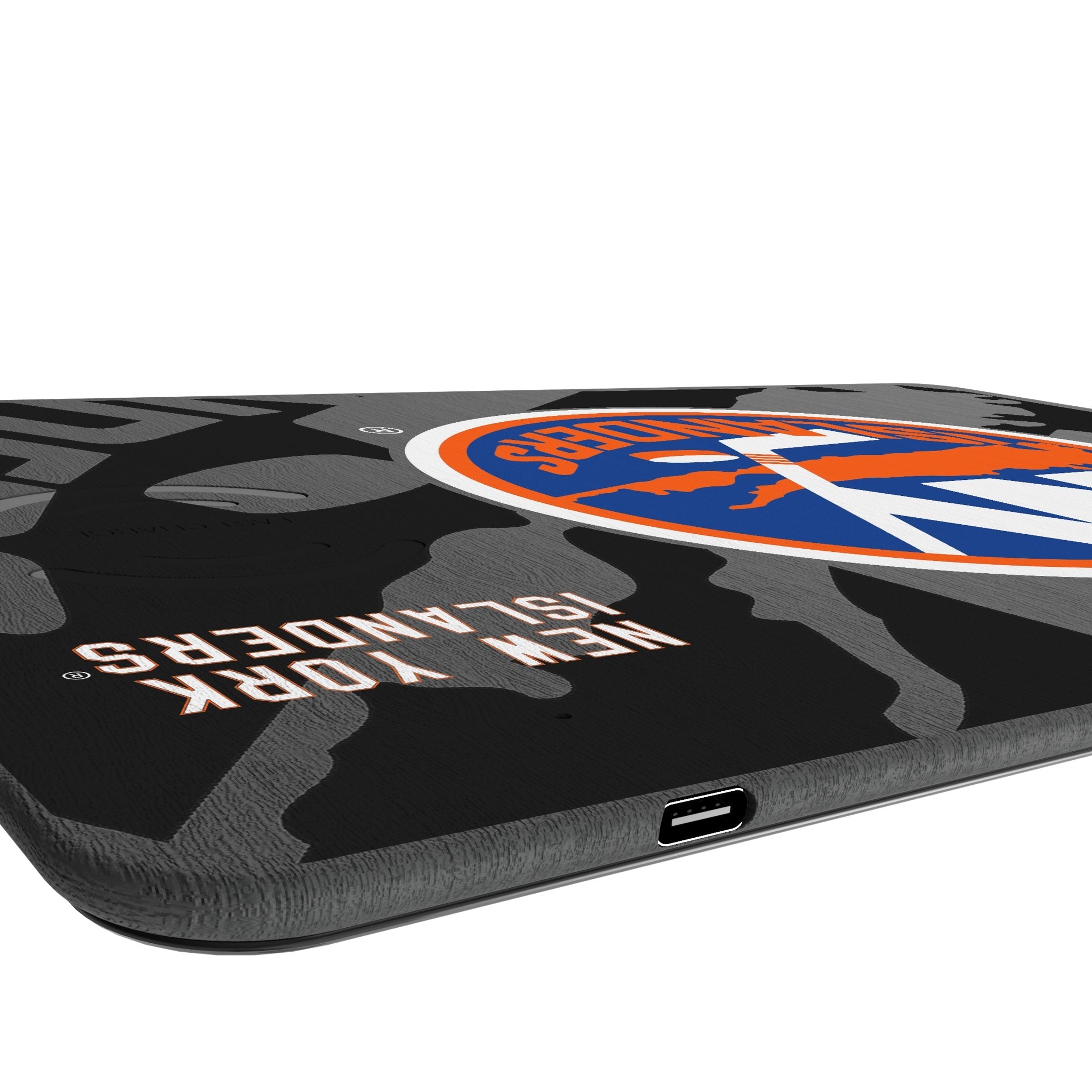 New York Islanders Monocolor Tilt 15-Watt Wireless Charger and Mouse Pad 3