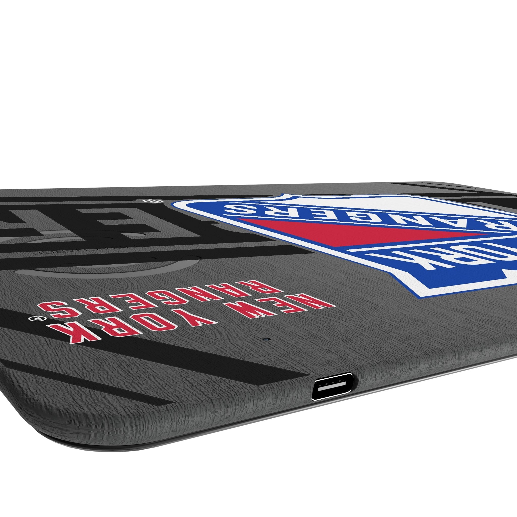 New York Rangers Monocolor Tilt 15-Watt Wireless Charger and Mouse Pad 3