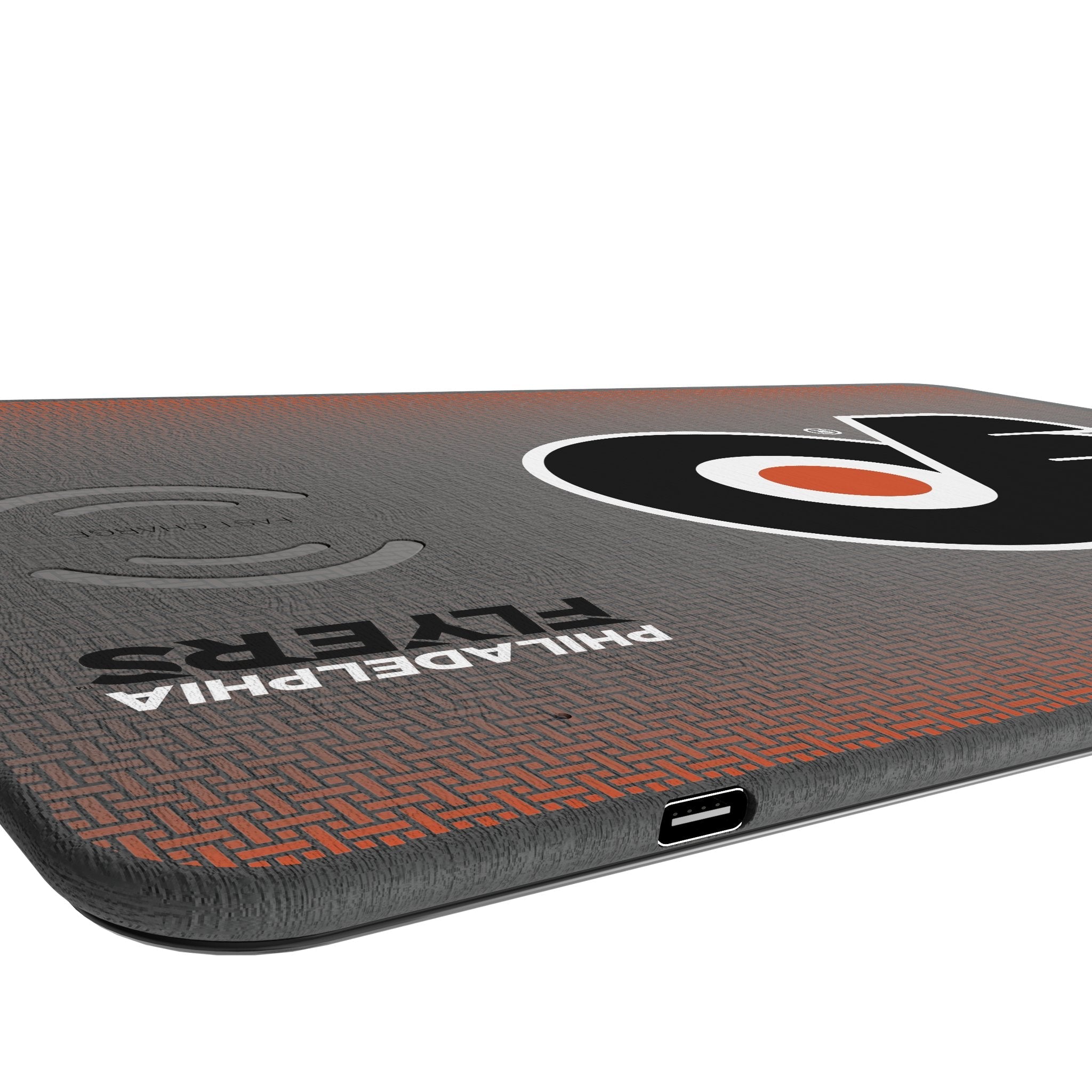 Philadelphia Flyers Linen 15-Watt Wireless Charger and Mouse Pad 3