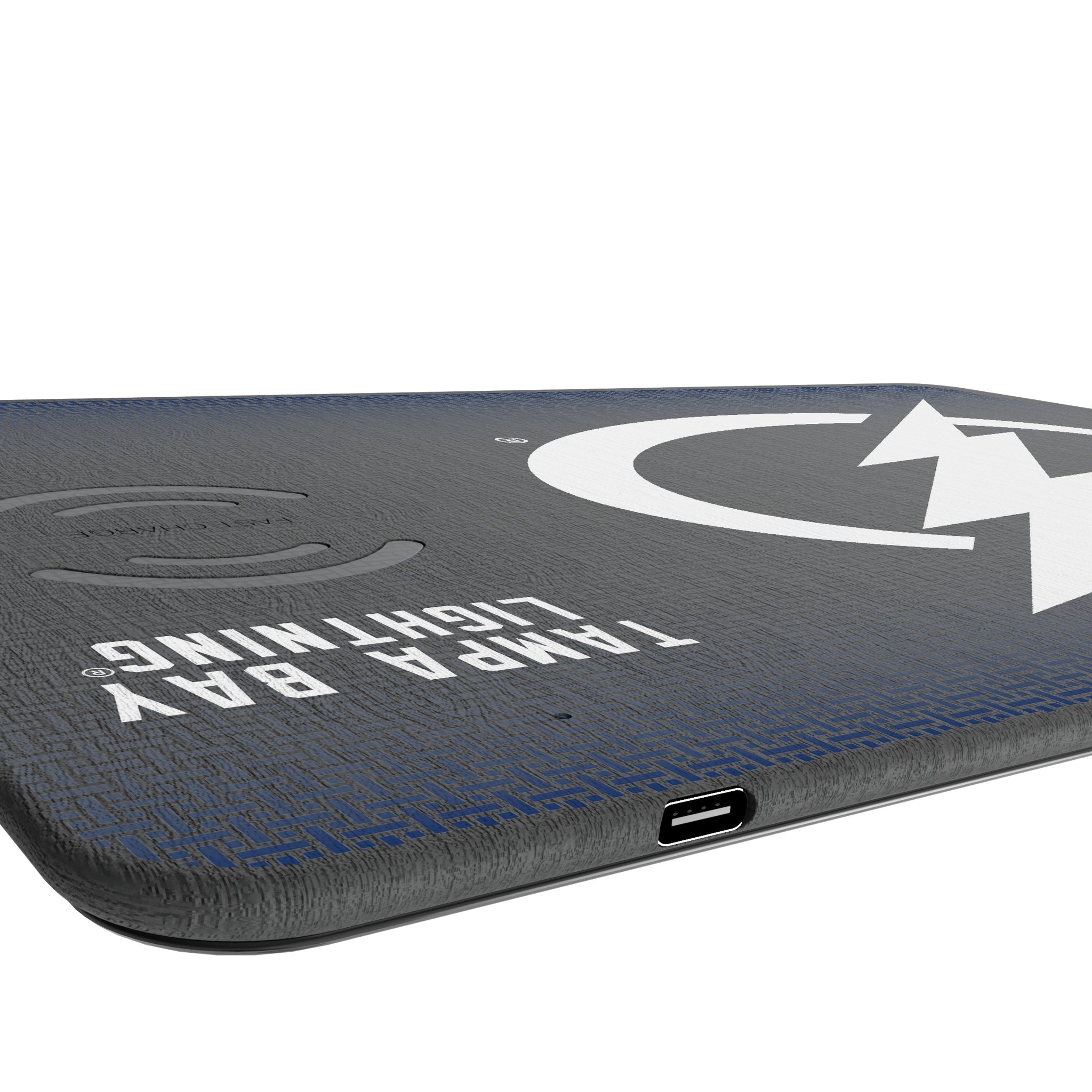 Tampa Bay Lightning Linen 15-Watt Wireless Charger and Mouse Pad 3