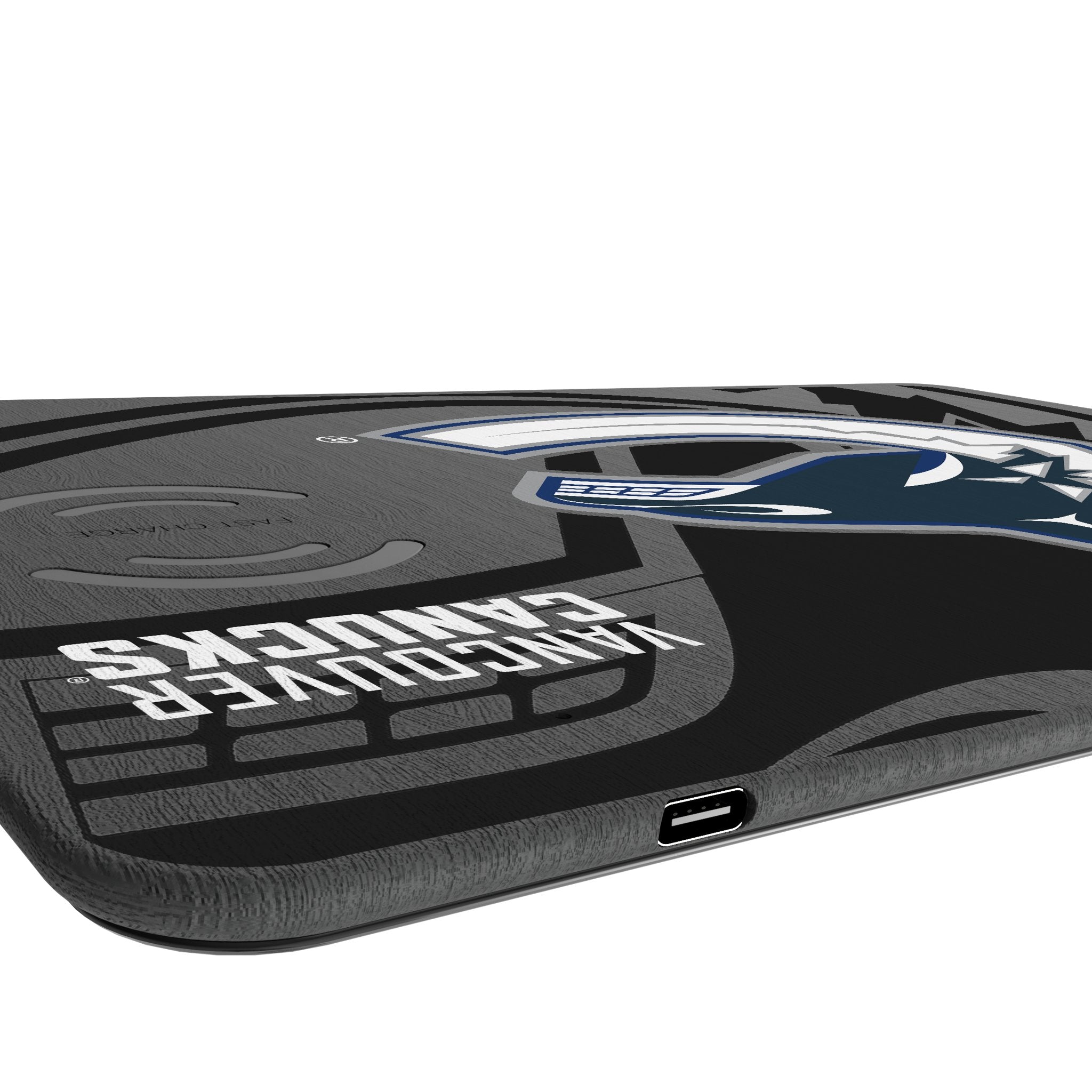 Vancouver Canucks Monocolor Tilt 15-Watt Wireless Charger and Mouse Pad 3