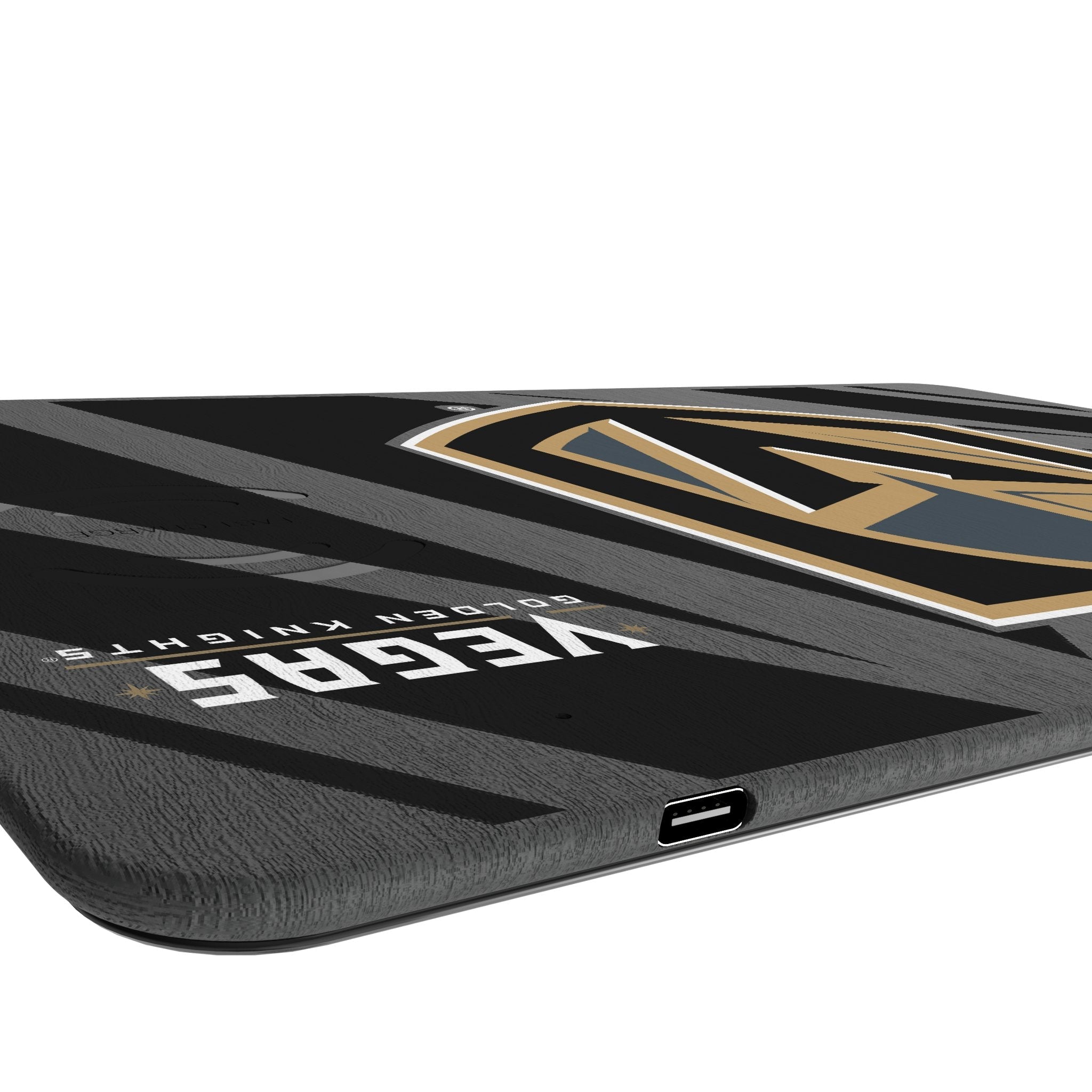 Vegas Golden Knights Monocolor Tilt 15-Watt Wireless Charger and Mouse Pad 3