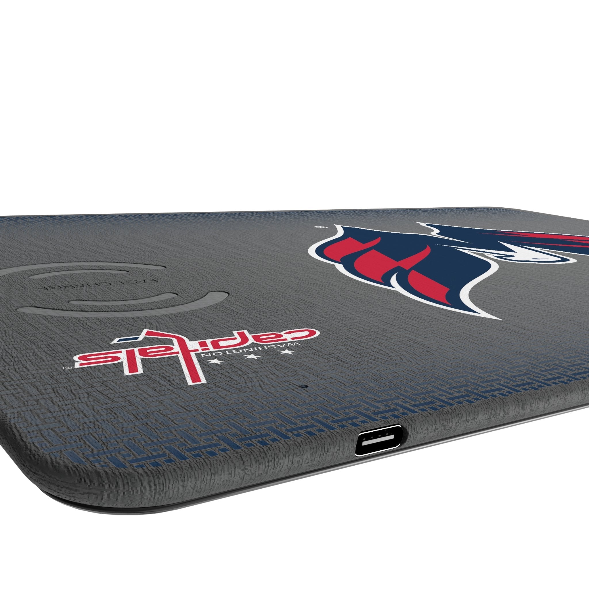Washington Capitals Linen 15-Watt Wireless Charger and Mouse Pad 3
