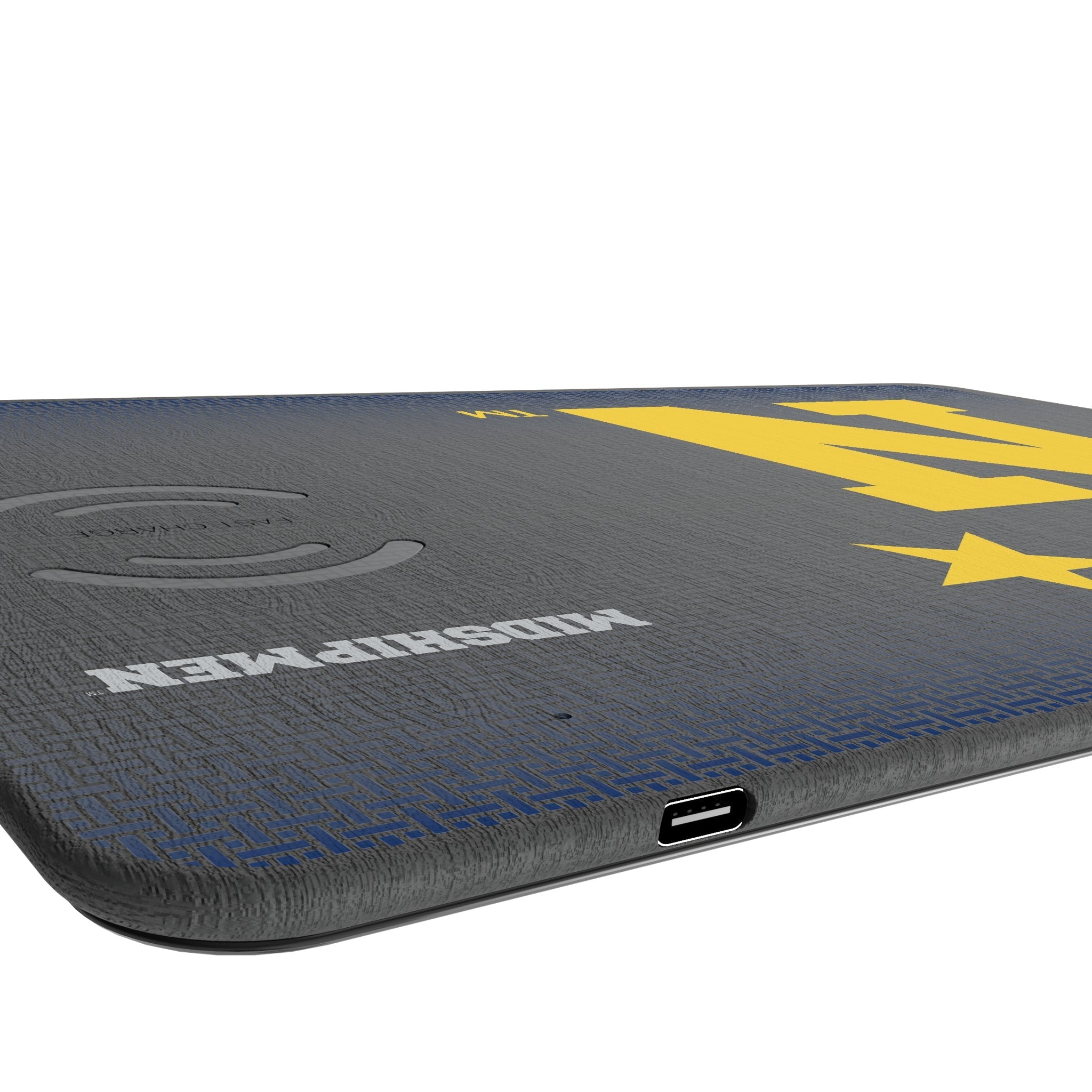 United State Naval Academy Midshipmen Linen 15-Watt Wireless Charger and Mouse Pad 3