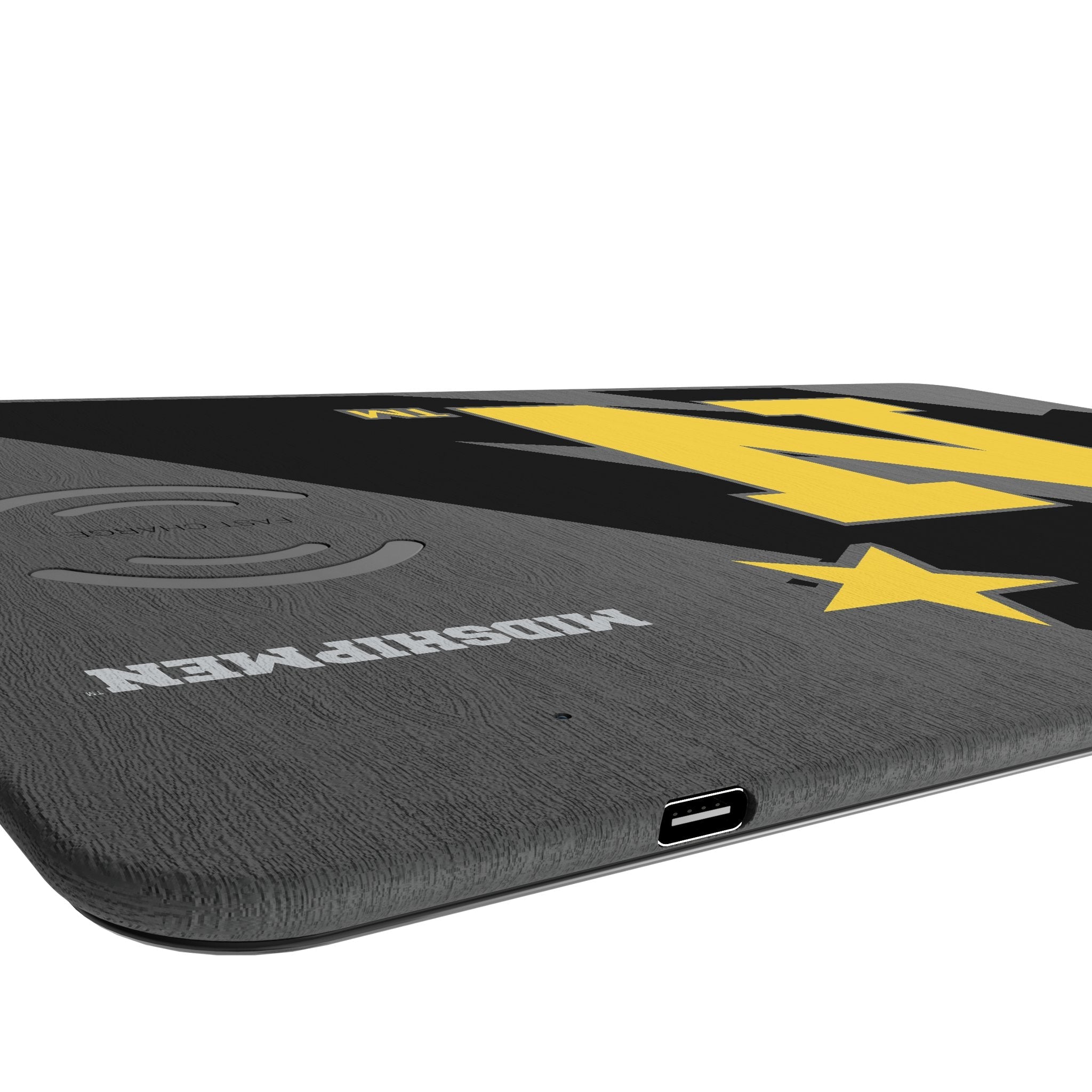 United State Naval Academy Midshipmen Monocolor Tilt 15-Watt Wireless Charger and Mouse Pad 3