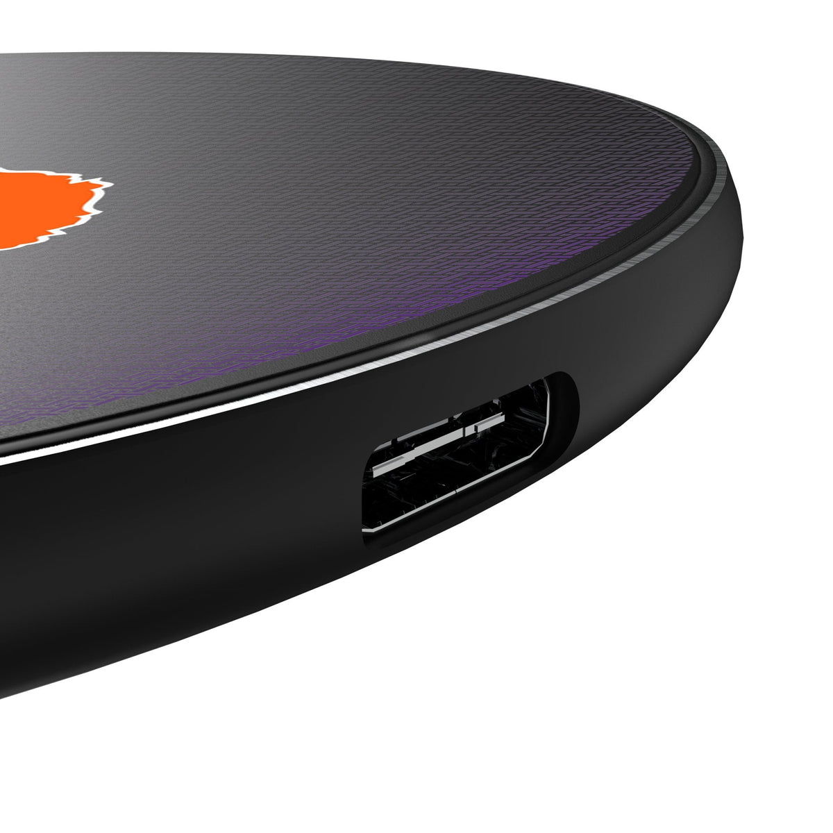 Clemson University Tigers Linen 15-Watt Wireless Charger 3