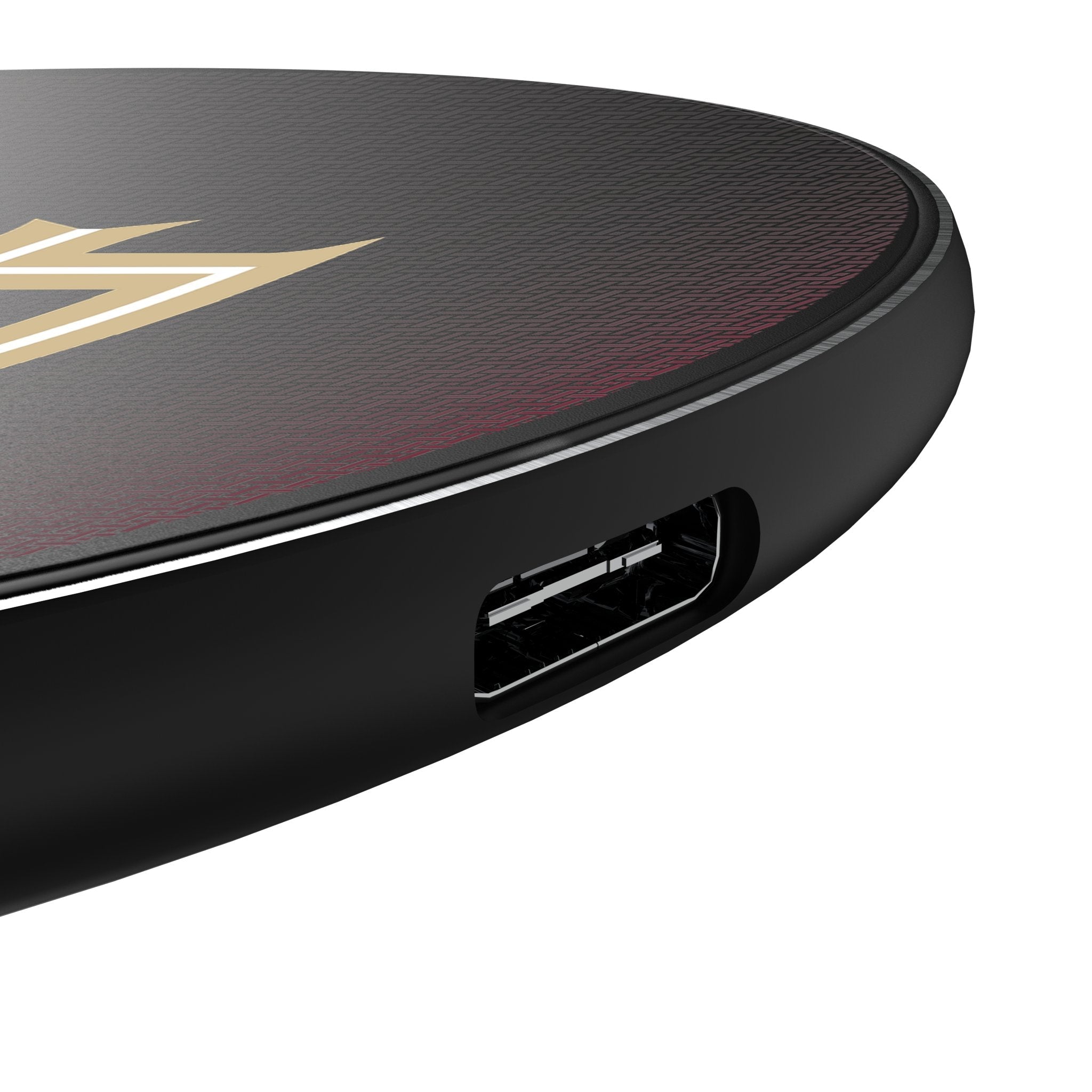 Florida State University Seminoles Athletic Wordmark Linen 15-Watt Wireless Charger 3